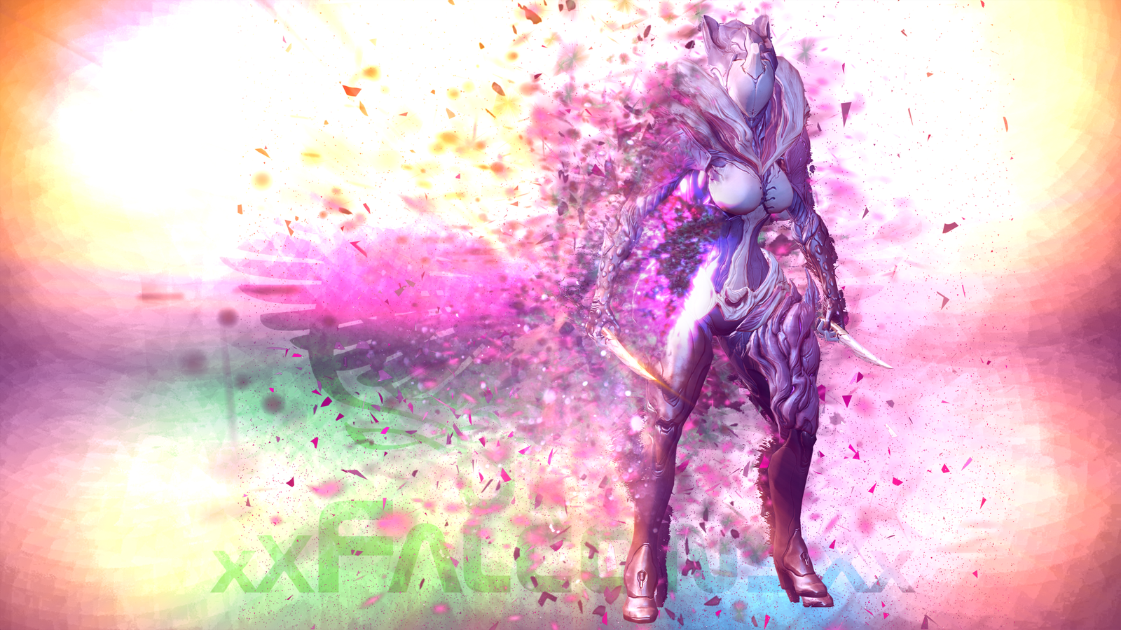 Warframe Saryn Warframe Artwork Colorful 1600x900