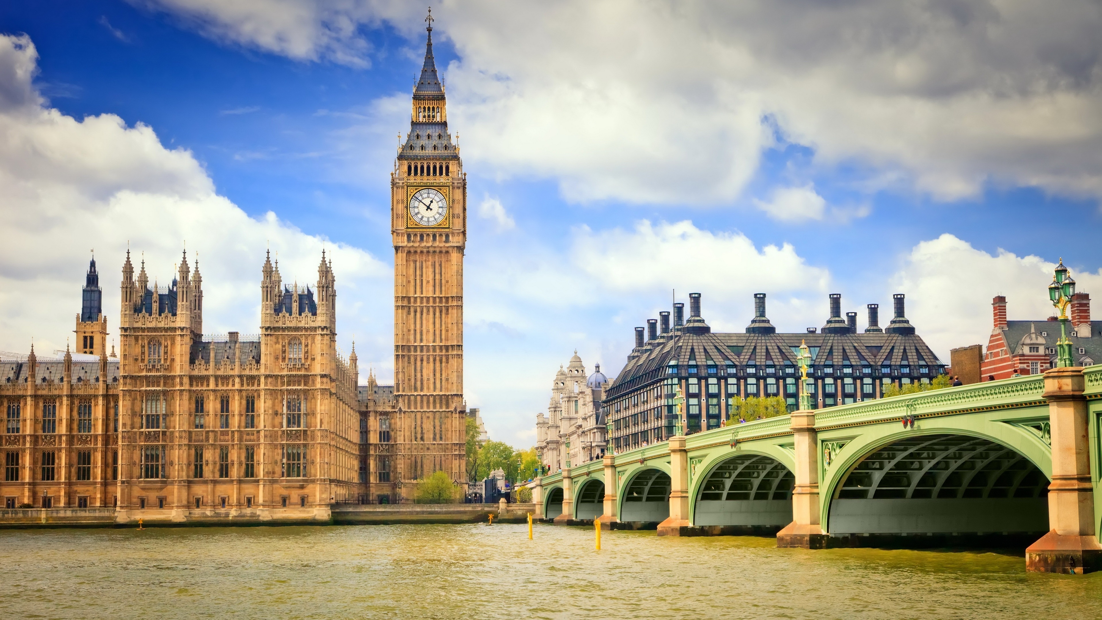 Big Ben London United Kingdom Thames Bridge Palace Of Westminster 3840x2160