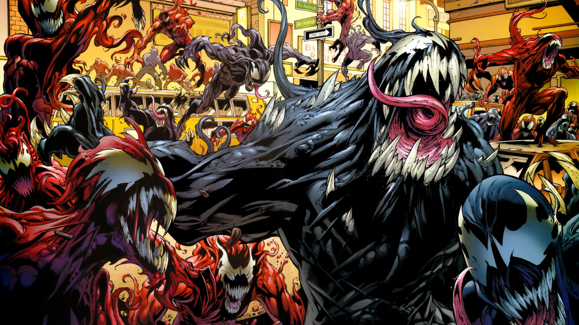 Comics Venom Carnage Spider Man 1920x1080