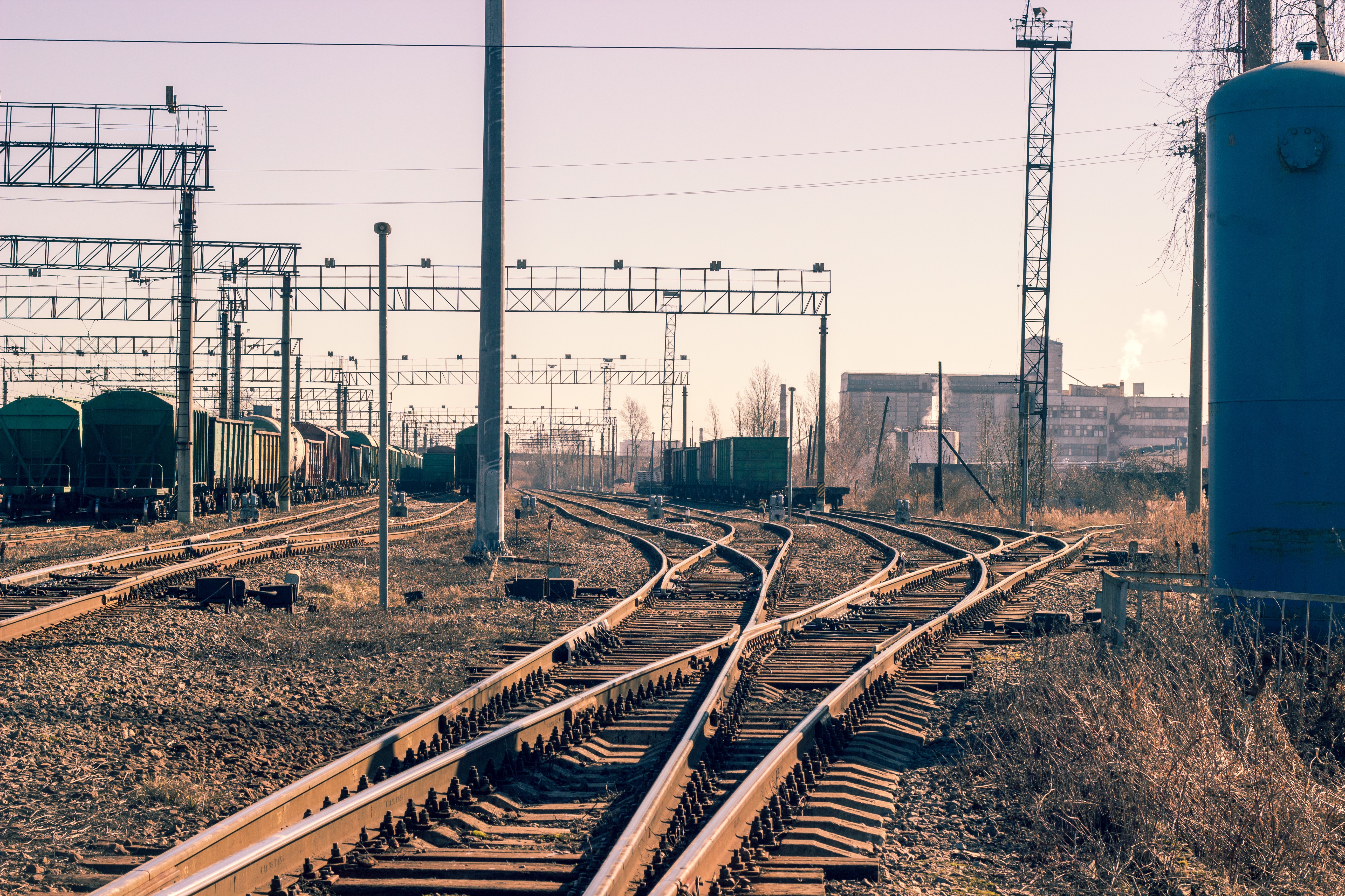 Railway Russia Rail Yard Train 5184x3456