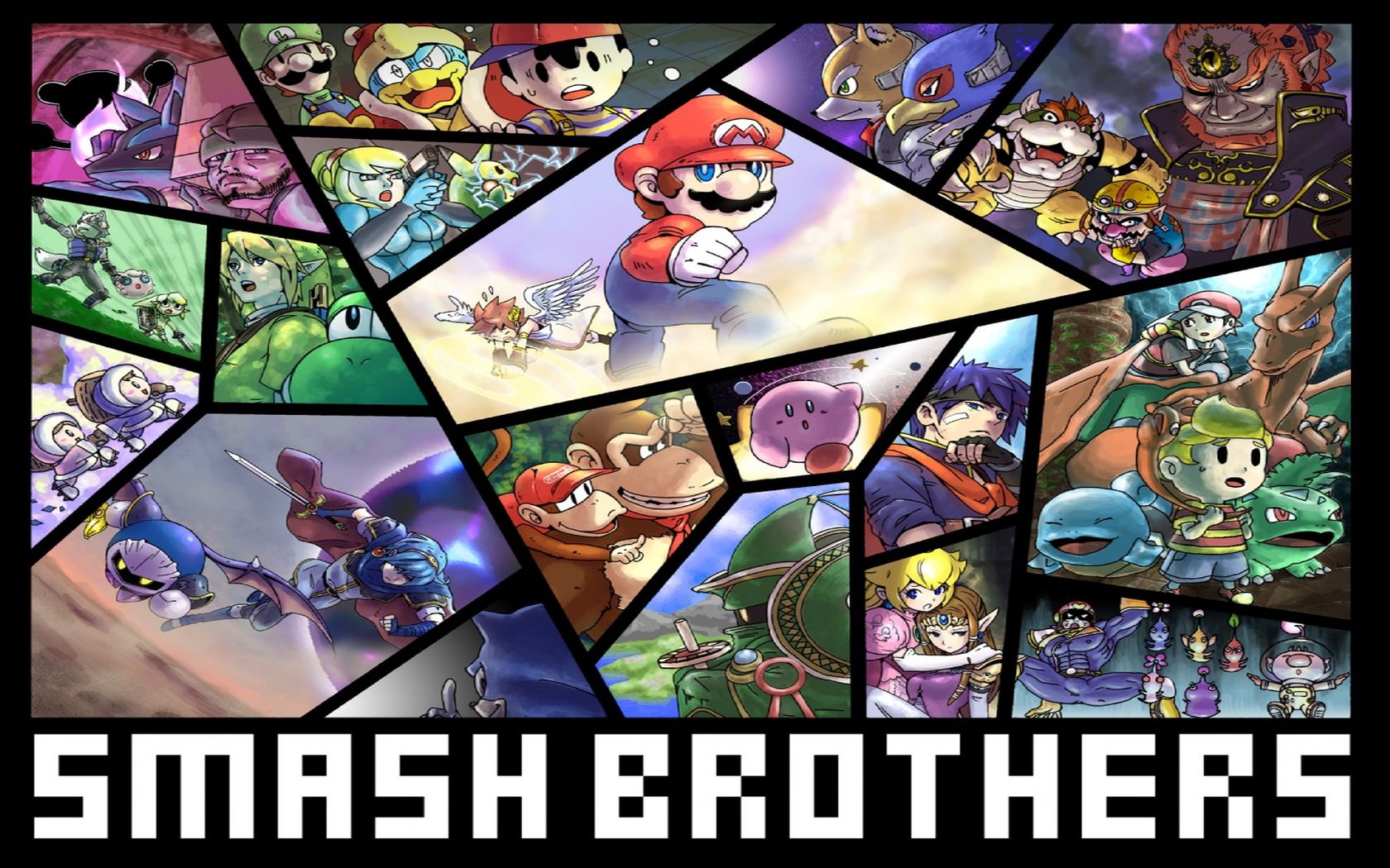 Nintendo Mario Super Smash Bros 1680x1050