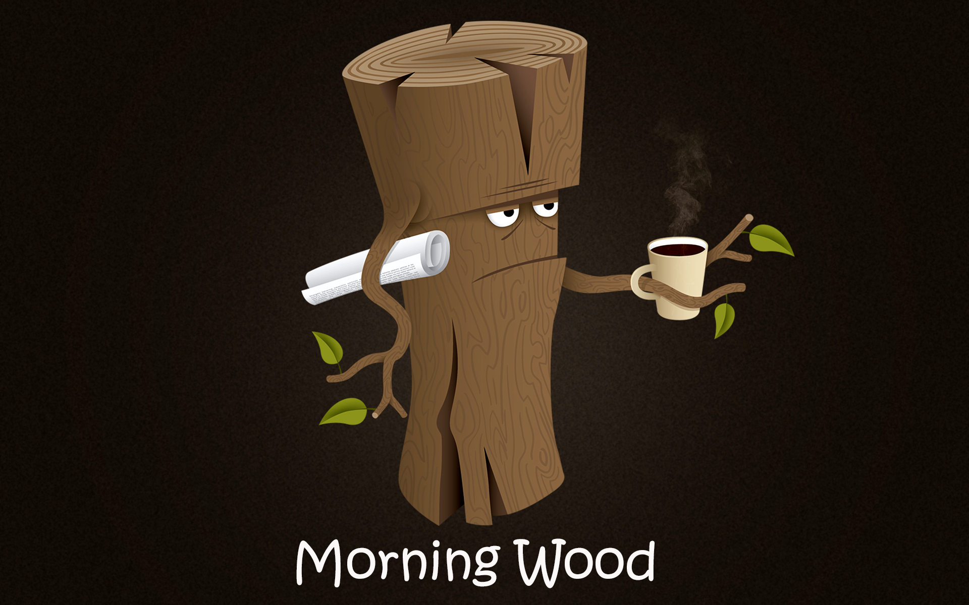 Wood Humor Brown Newspapers Coffee Cup Coffee Brown Background Frown Typography 1920x1200