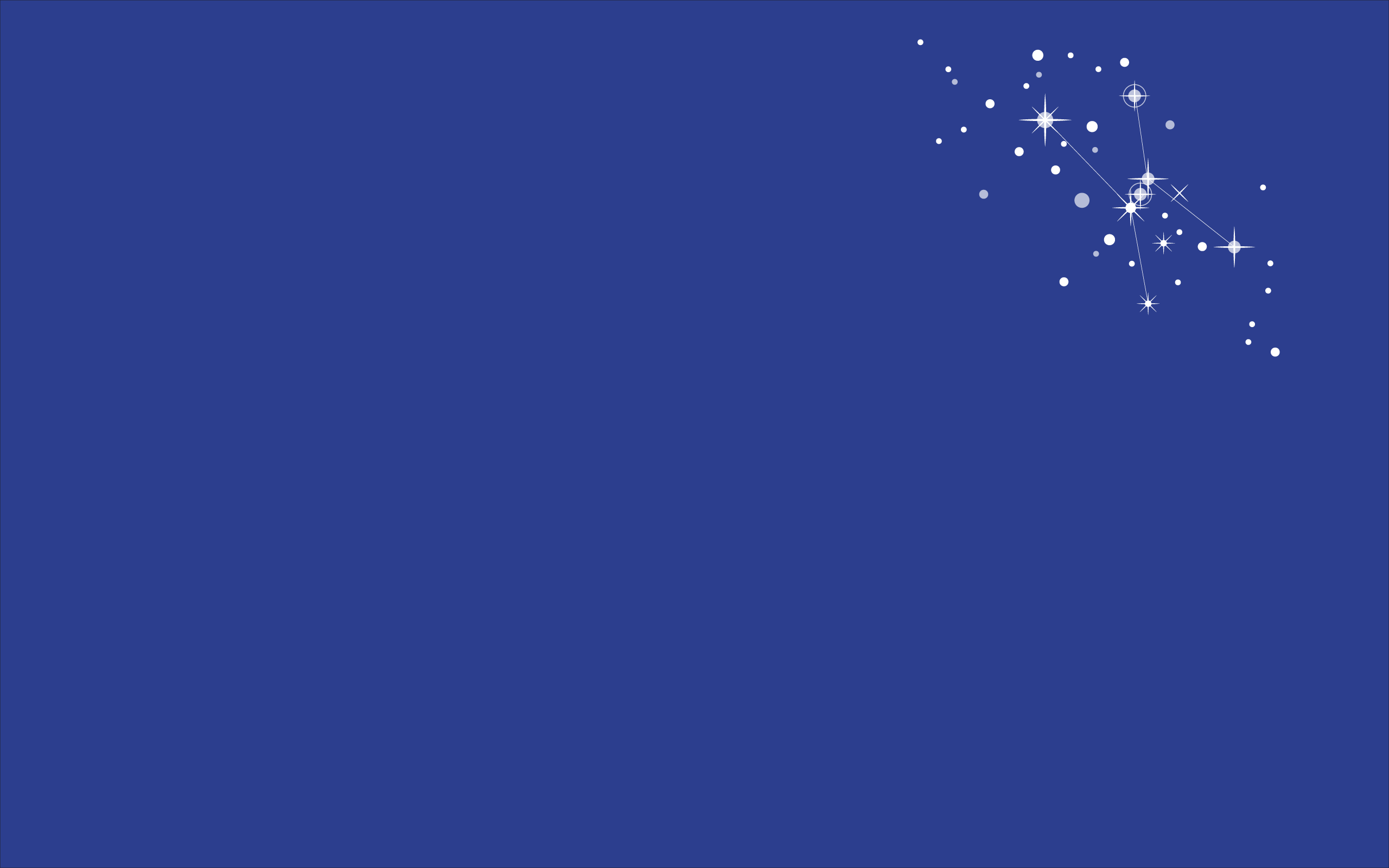 Stars Minimalism Digital Art Constellation Orion Blue Background 2560x1600