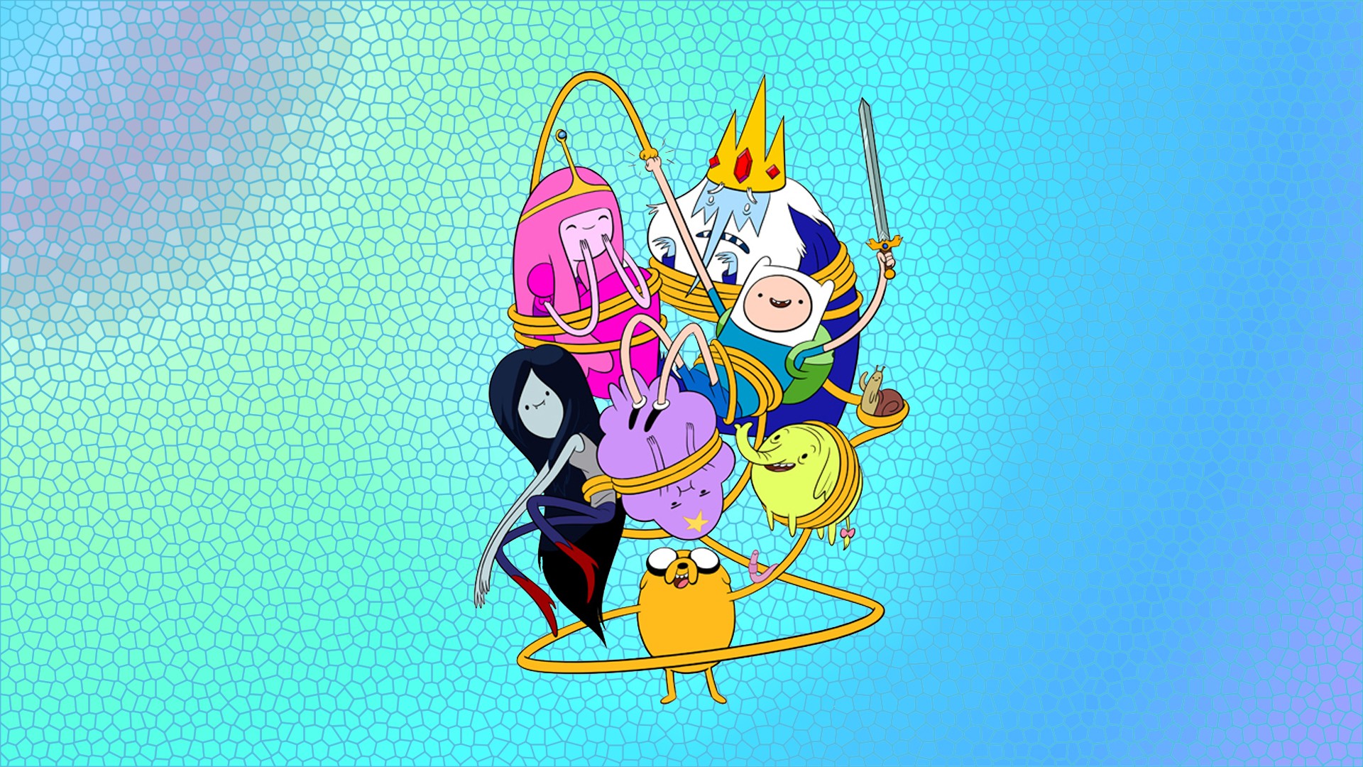 Adventure Time Marceline The Vampire Queen Princess Bubblegum Ice King Jake The Dog Lumpy Space Prin 1920x1080