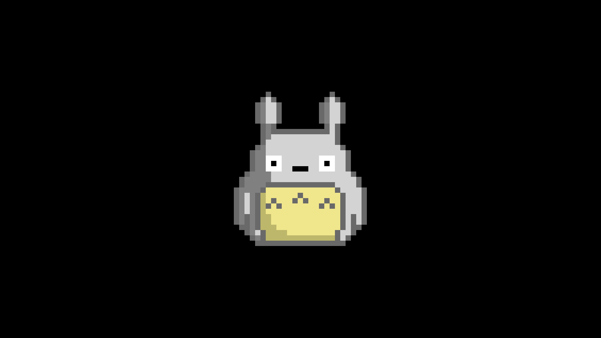 Pixel Art Pixels Totoro My Neighbor Totoro 1920x1080