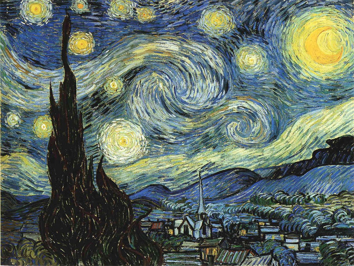 Vincent Van Gogh Painting The Starry Night Classic Art 1152x864