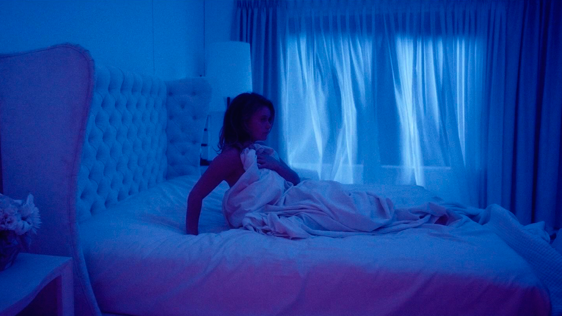 Syd Barrett Legion FX Celebrity Rachel Keller Women Cyan Blue In Bed 1920x1080
