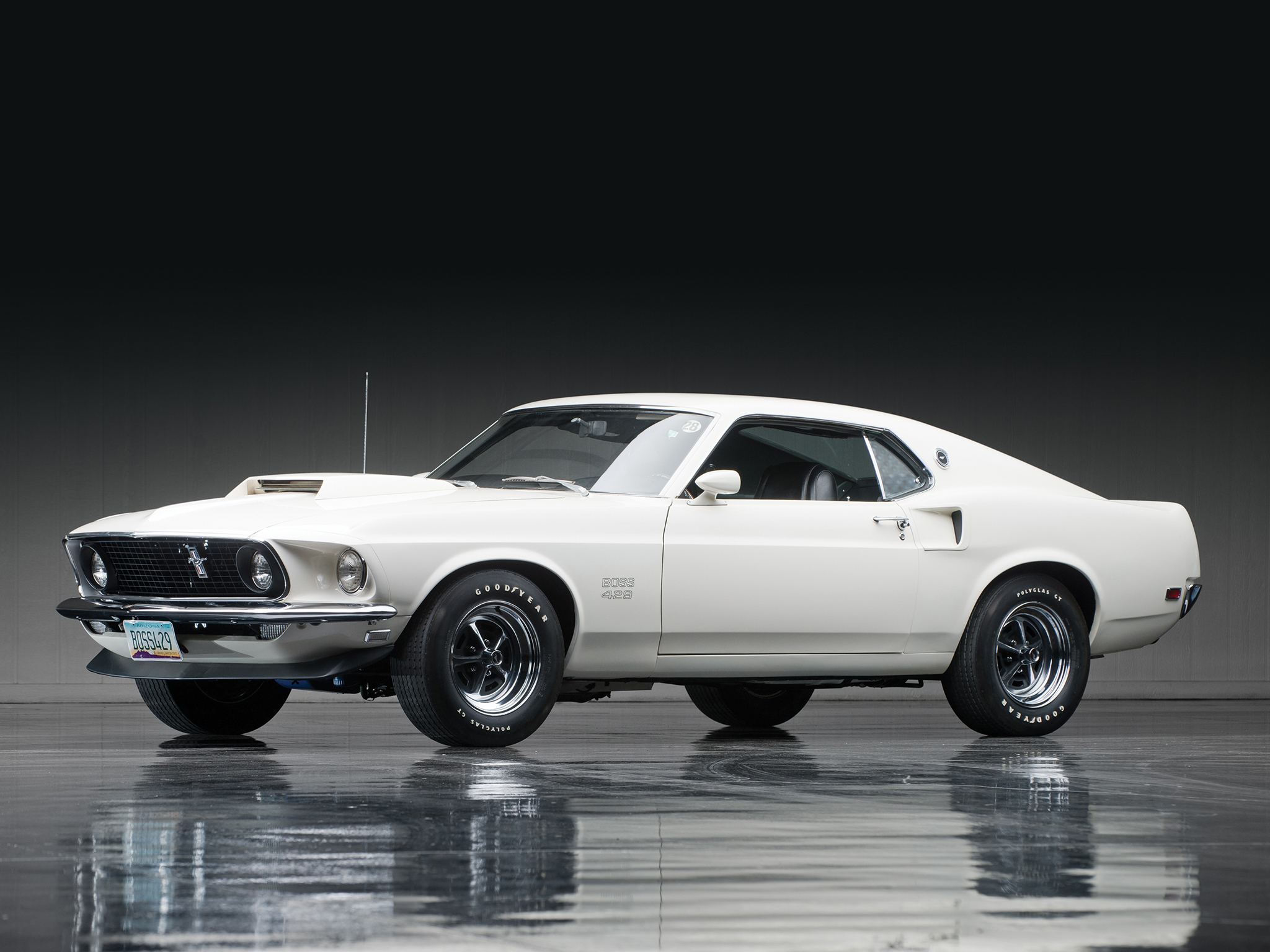 Vehicle Car Ford Ford Mustang Ford Mustang Boss 429 Muscle Car White Car Fastback 2048x1536