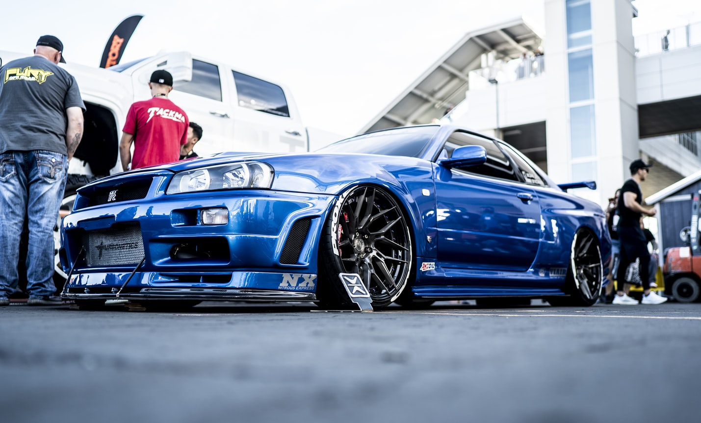 Car Sports Car Old Car Nissan GTR R34 Nissan Worms Eye View 1429x863