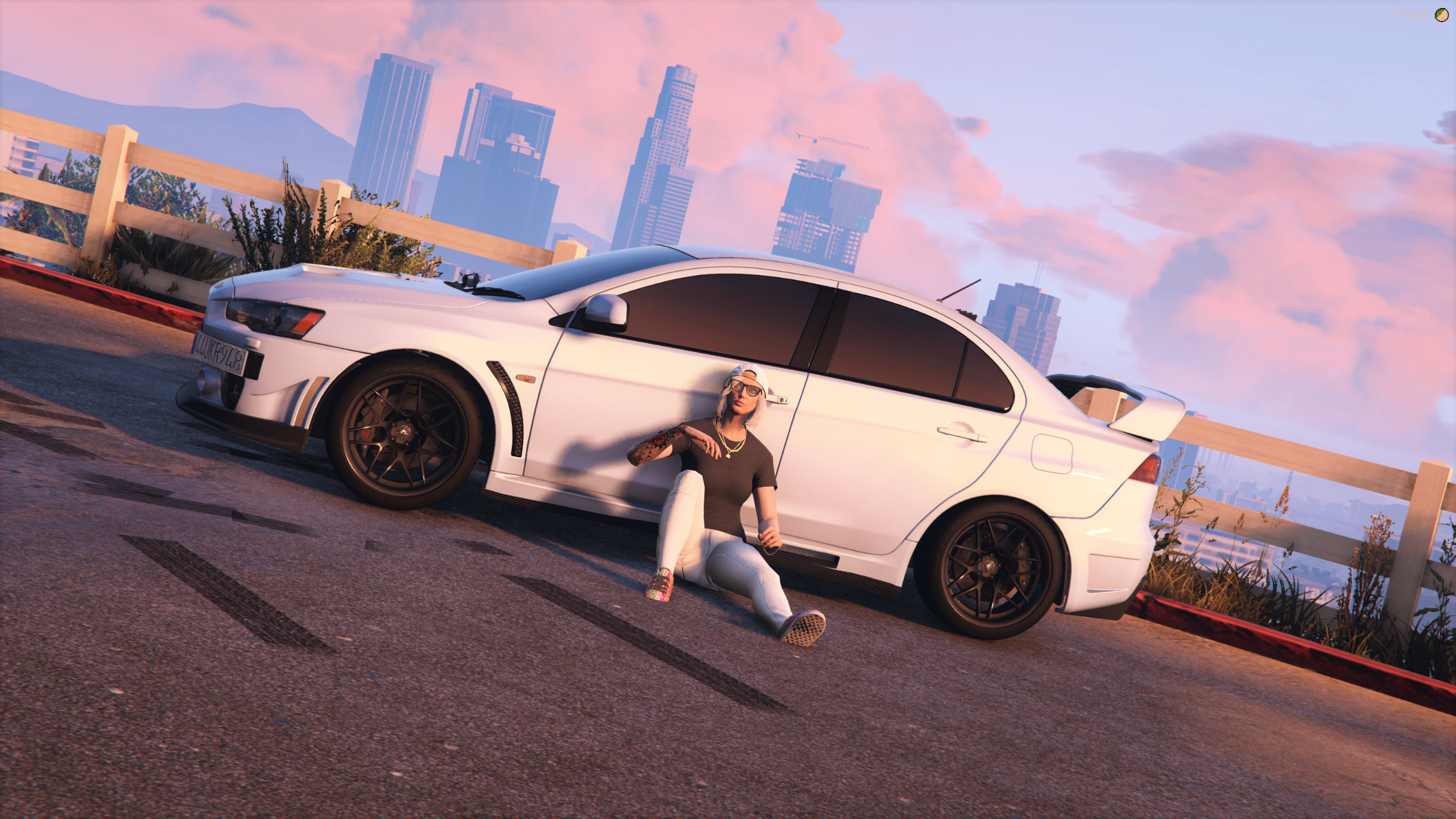 Grand Theft Auto V FiveM Mitsubishi Evolution Mitsubishi Lancer Evo X 2560x1440