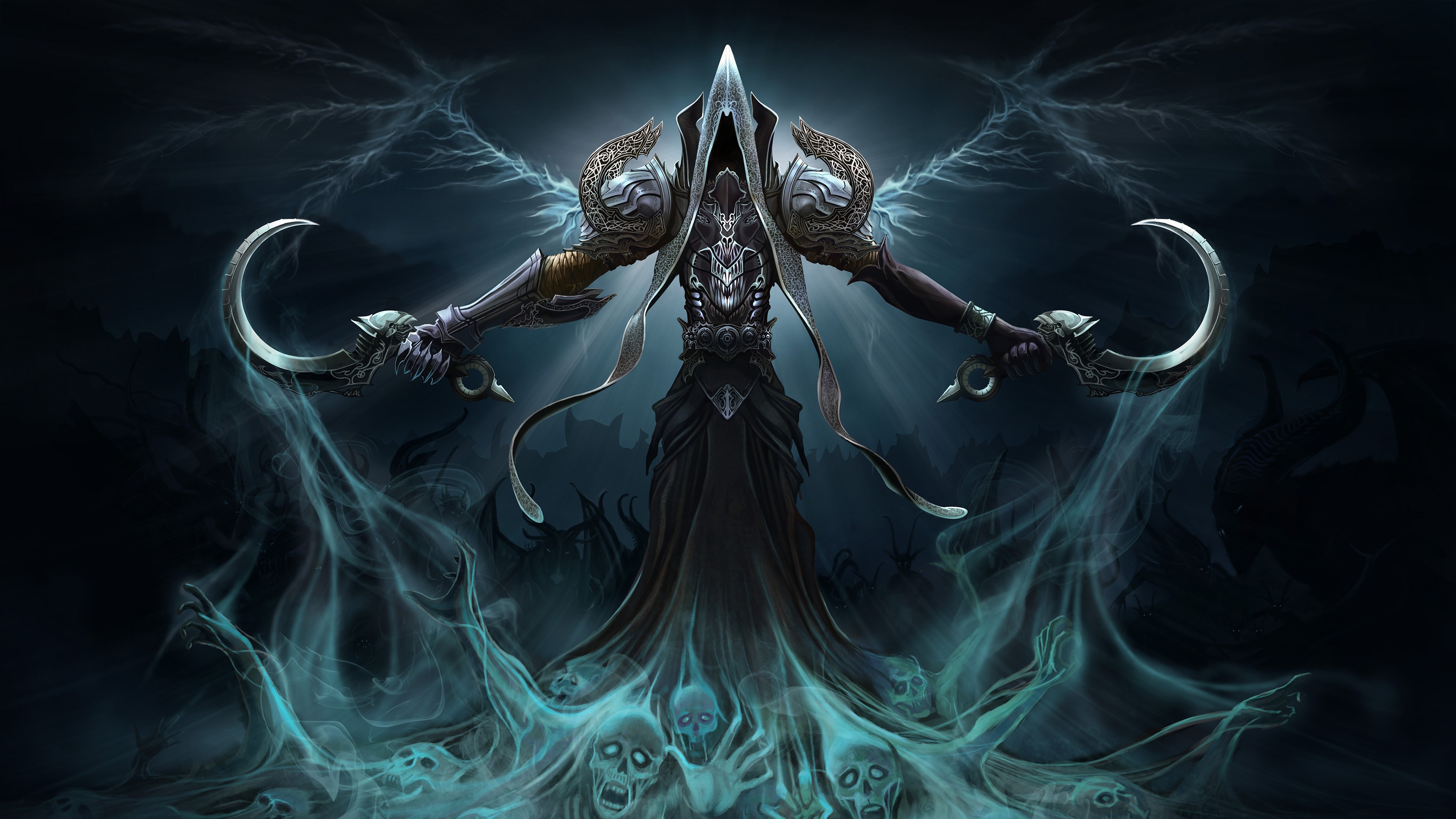 Video Games Diablo 3 Reaper Of Souls Fantasy Art Skull Video Game Art 3840x2160