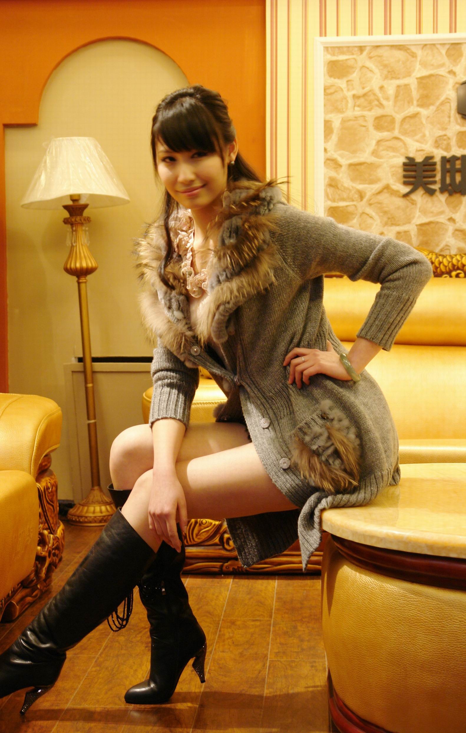 Diana Xu Miss World Asian Couch Dark Hair Boots 1582x2485