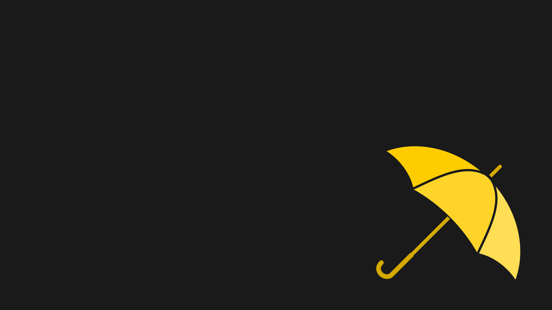 How I Met Your Mother Umbrella Yellow Umbrella Ted Mosby Barney Stinson 1920x1080
