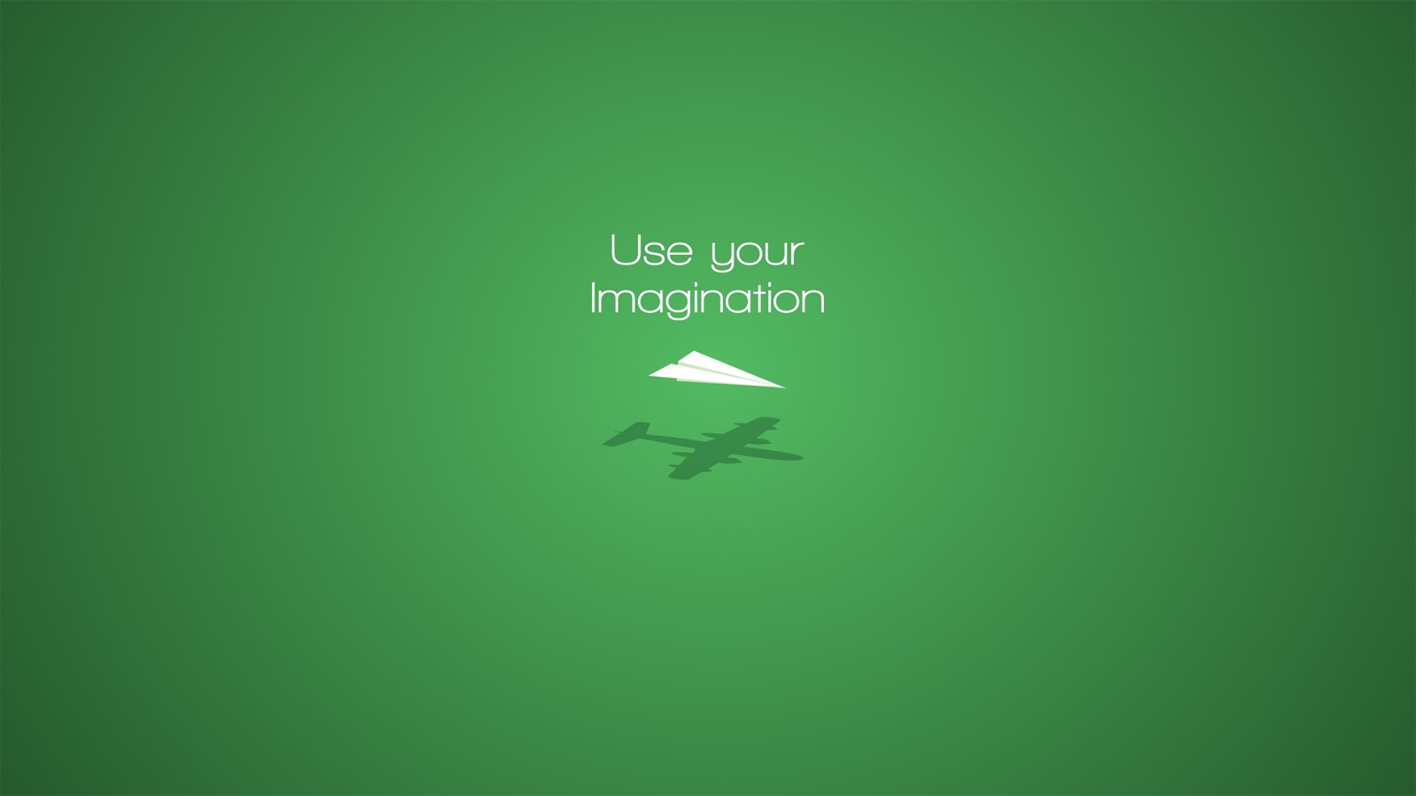 Paper Planes Simple Background Green Background 1600x900
