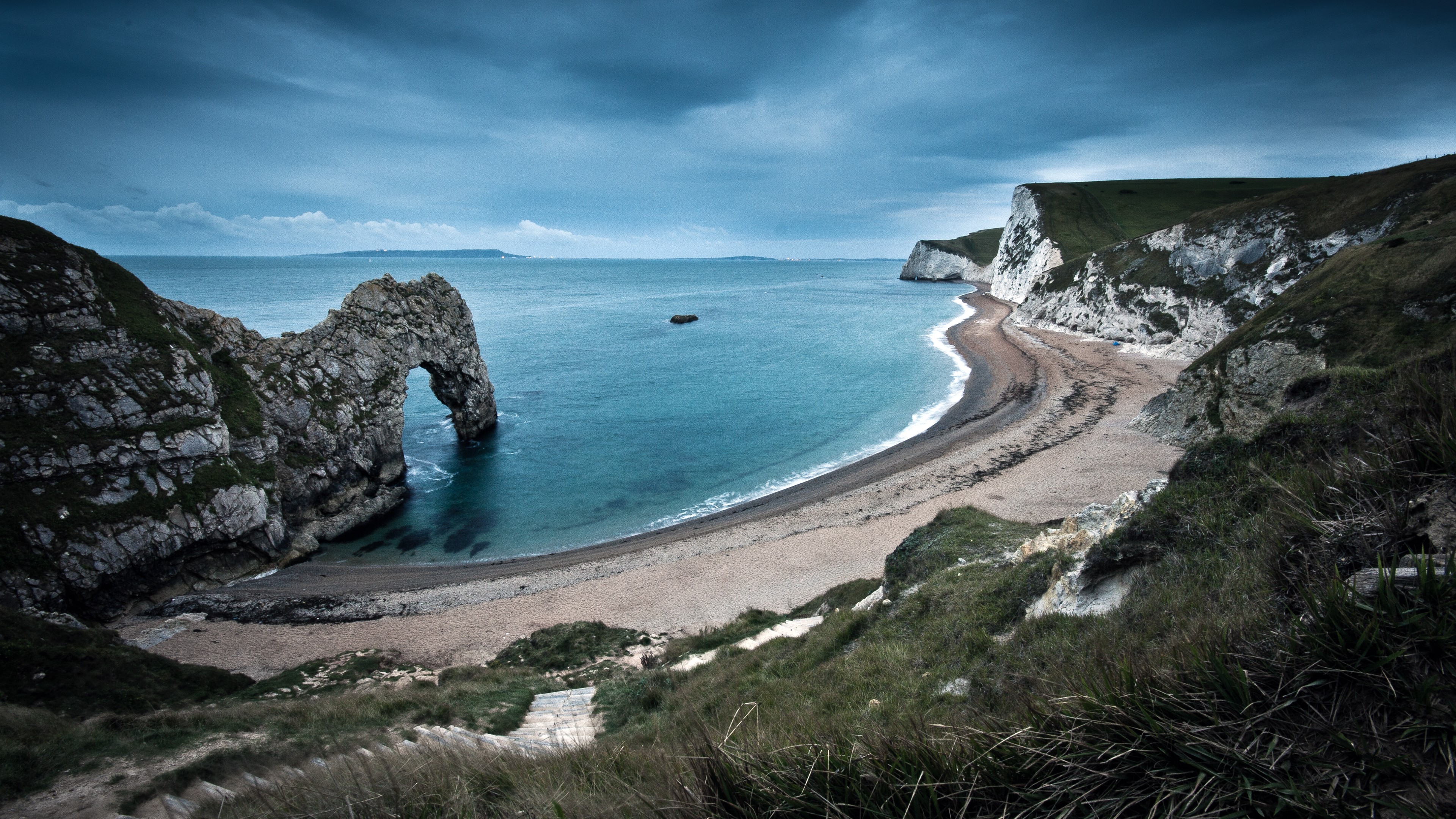 Nature Water Mountains England Dorset 3840x2160