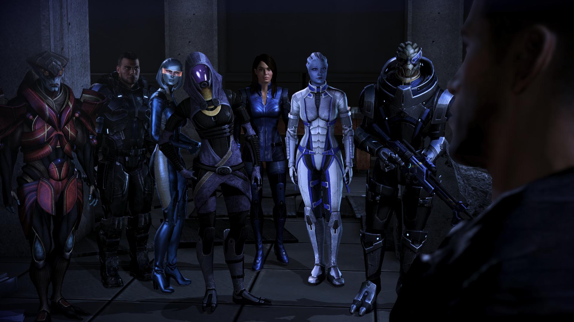Javik Mass Effect James Vega EDi Mass Effect TaliZorah Ashley Williams Liara TSoni Garrus Vakarian 1920x1080