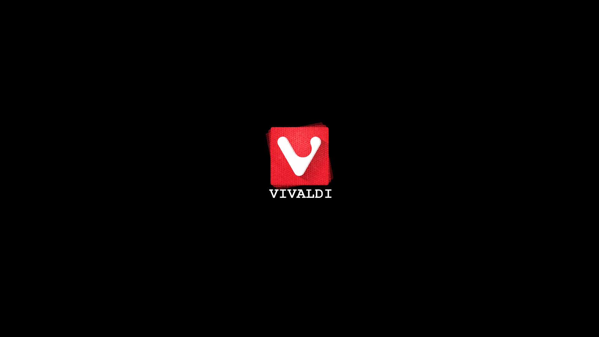 Vivaldi Browser Black Background Icons 1920x1080
