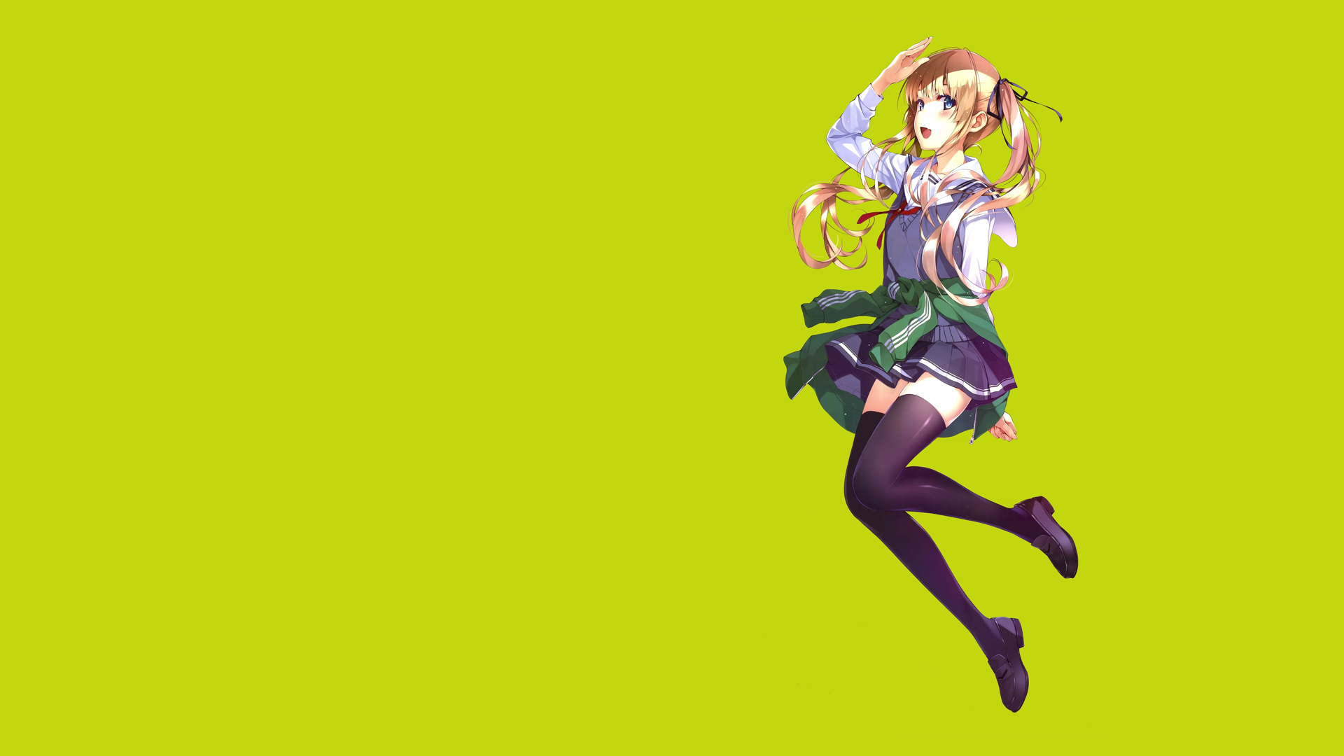 Saenai Heroine No Sodatekata Anime Girls Sawamura Eriri Spencer Anime Thigh Highs 1920x1080