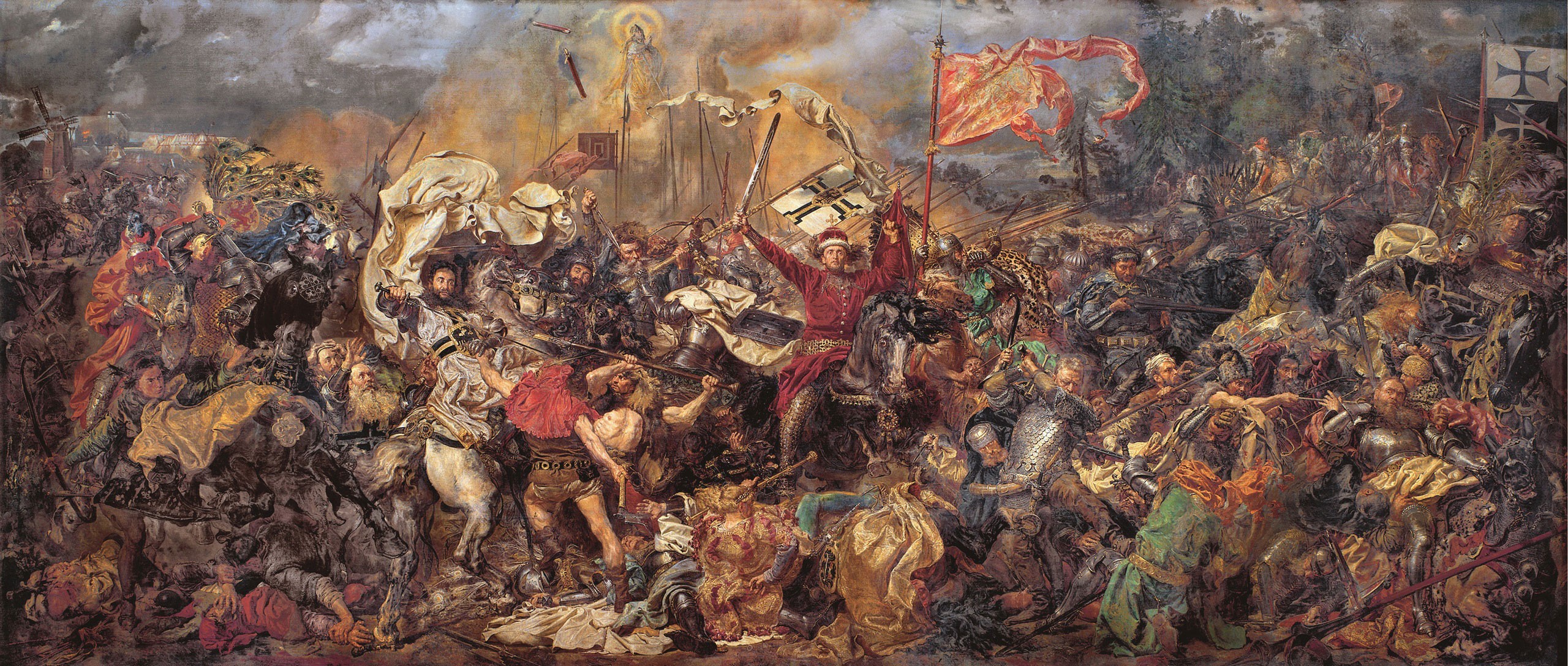 Battlefields Battle Of Grunwald Classic Art Jan Matejko Grunwald 1410 Poland Lithuania Teutonic Orde 2560x1087