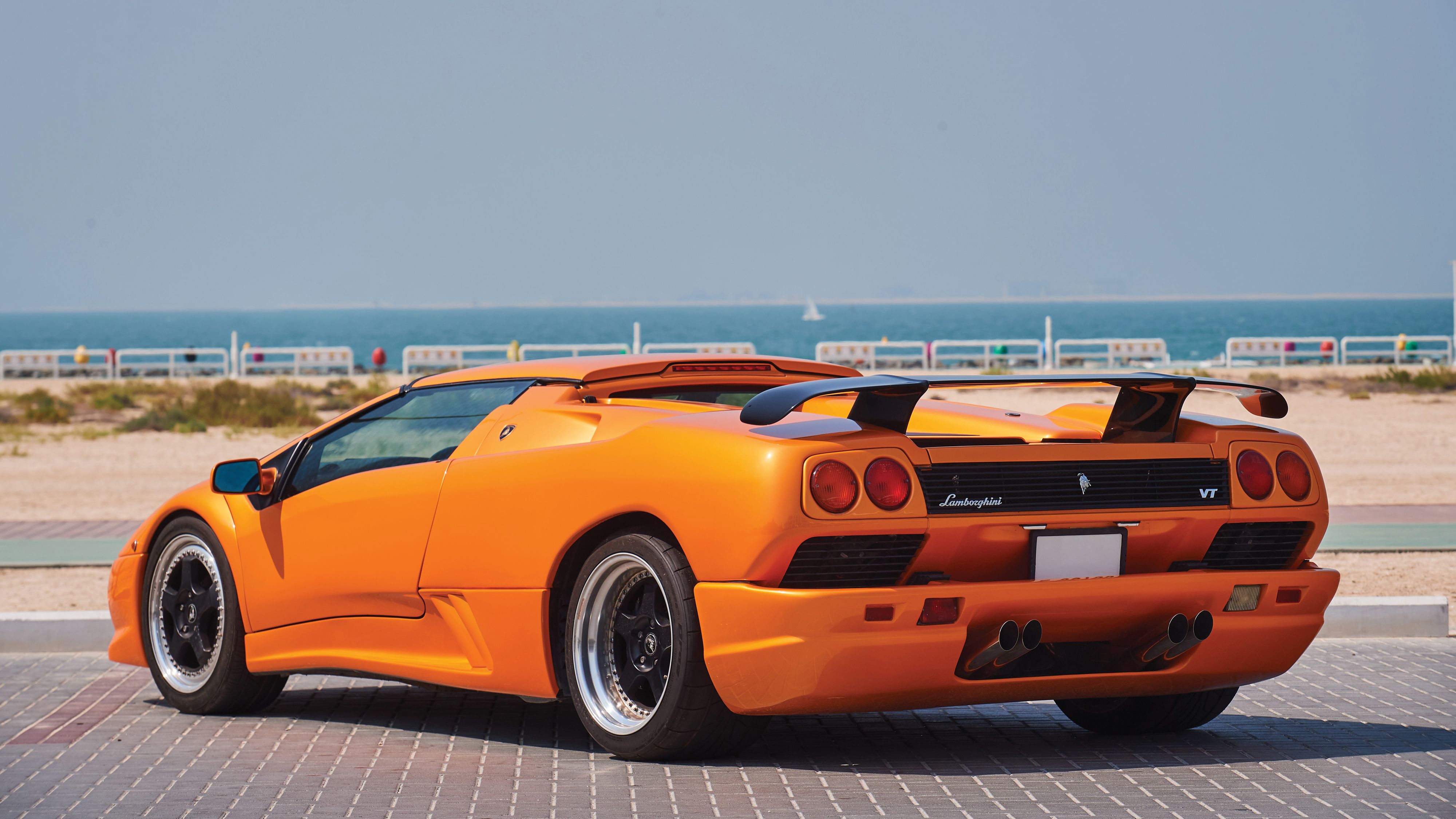 Lamborghini Lamborghini Diablo Super Car Italian Cars Roadster Orange Vehicle Car Orange Cars 4000x2250