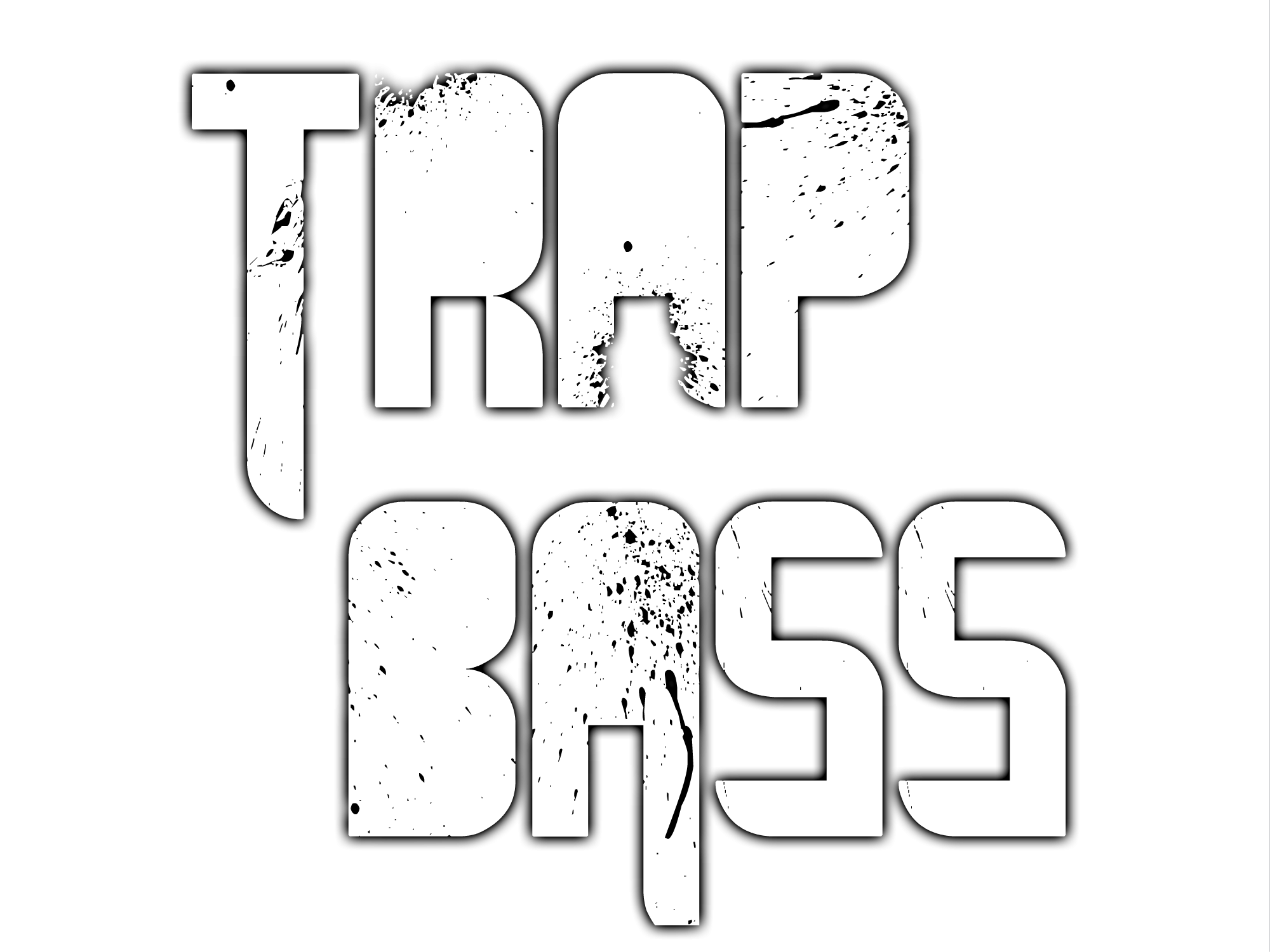 Trap Music Metal Music Monochrome Typography Black Background 2000x1500