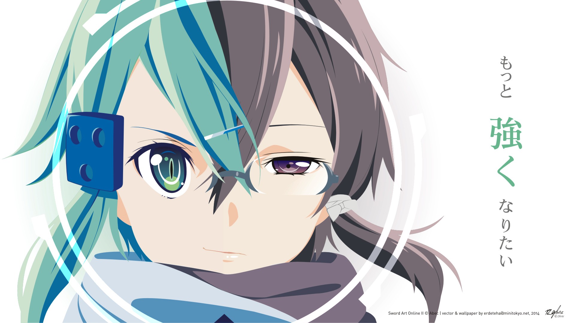 Anime Sword Art Online Asada Shino Splitting Anime Girls Video Games 1920x1080