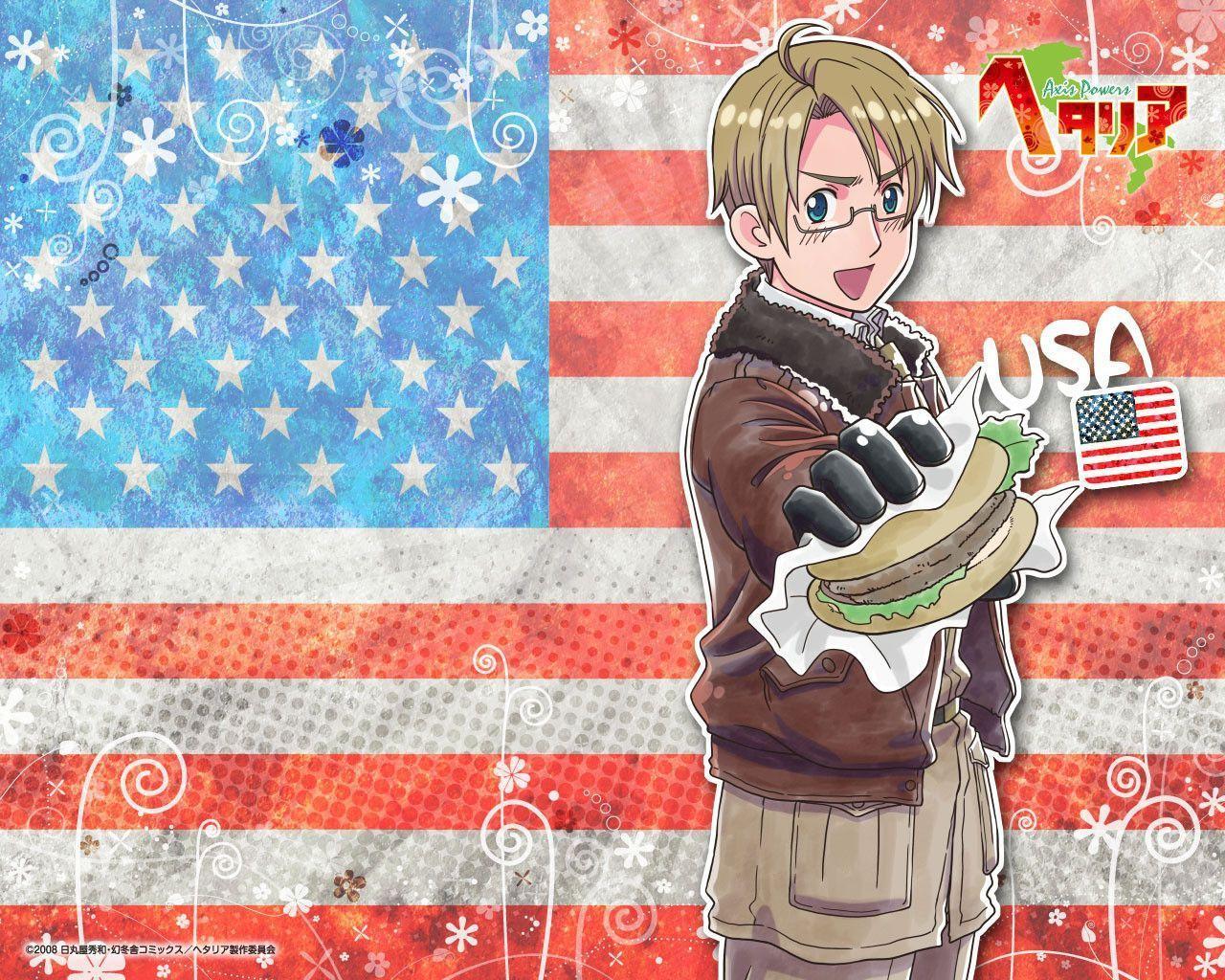 Hetalia Alfred USA Anime Manga 1280x1024