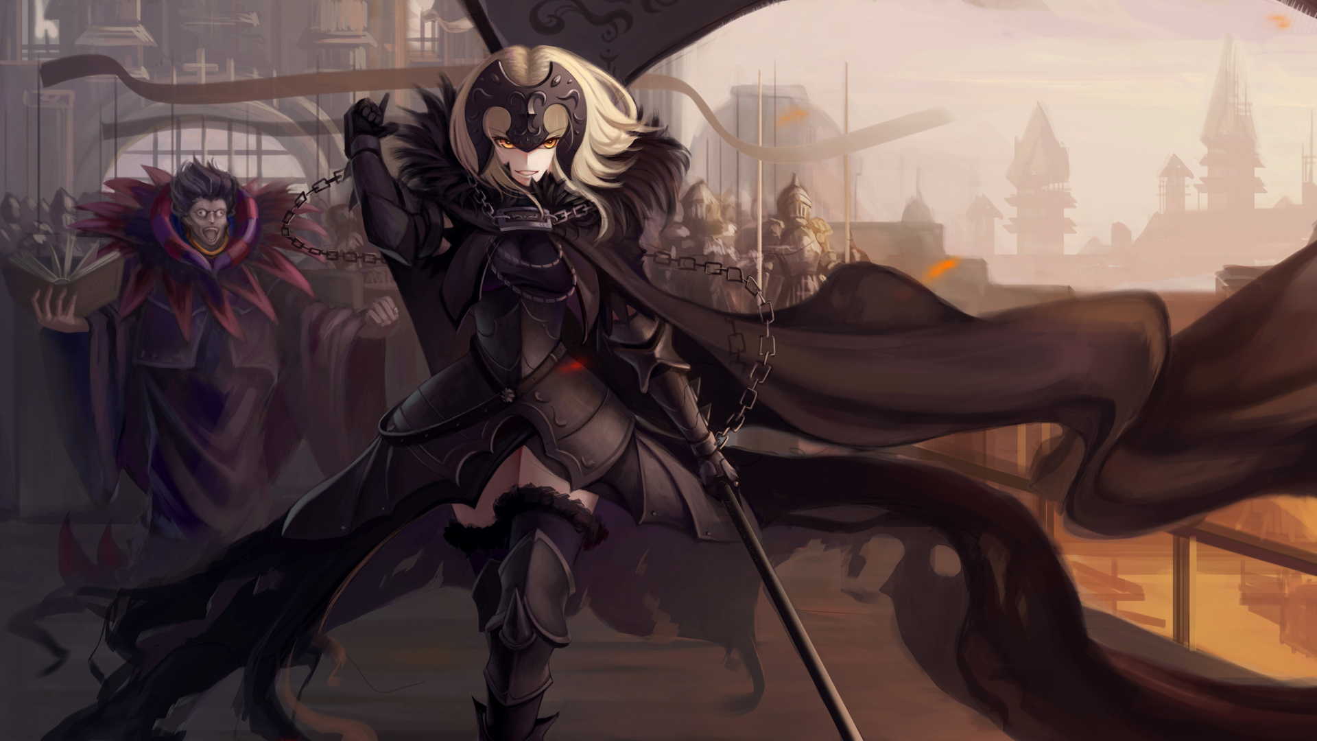 Jeanne DArc Alter Caster Fate Zero Fate Grand Order Avenger Fate Grand Order Girl Boy Fate Series Bl 1920x1080