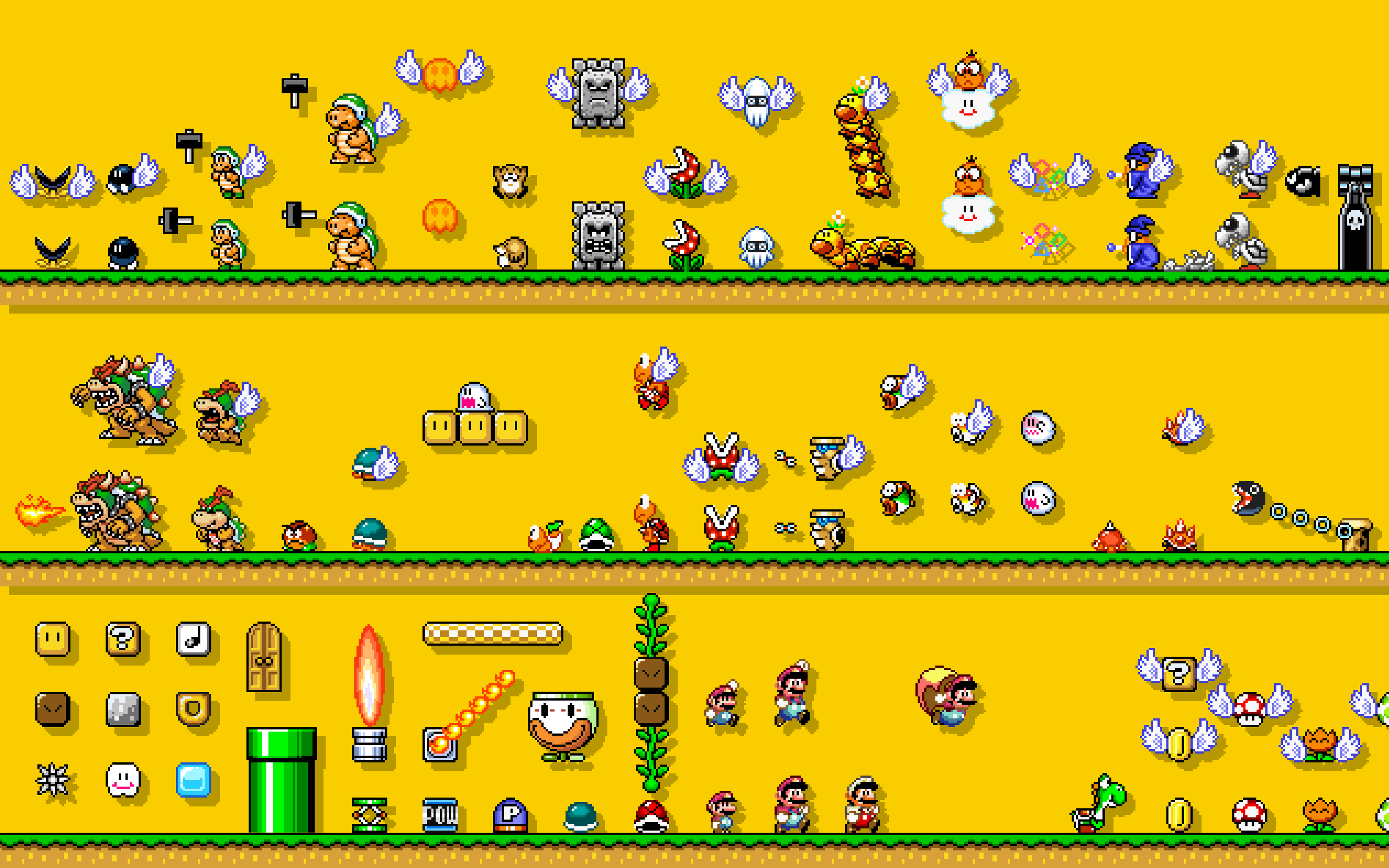 Mario Bros Video Games Simple Background Retro Games Nintendo Entertainment System Super Mario Bros  3840x2400