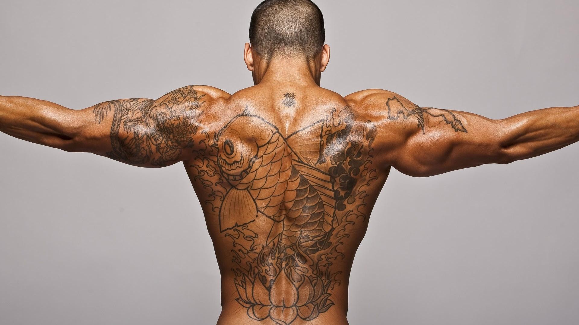 Muscles Tattoo Guys 1920x1080