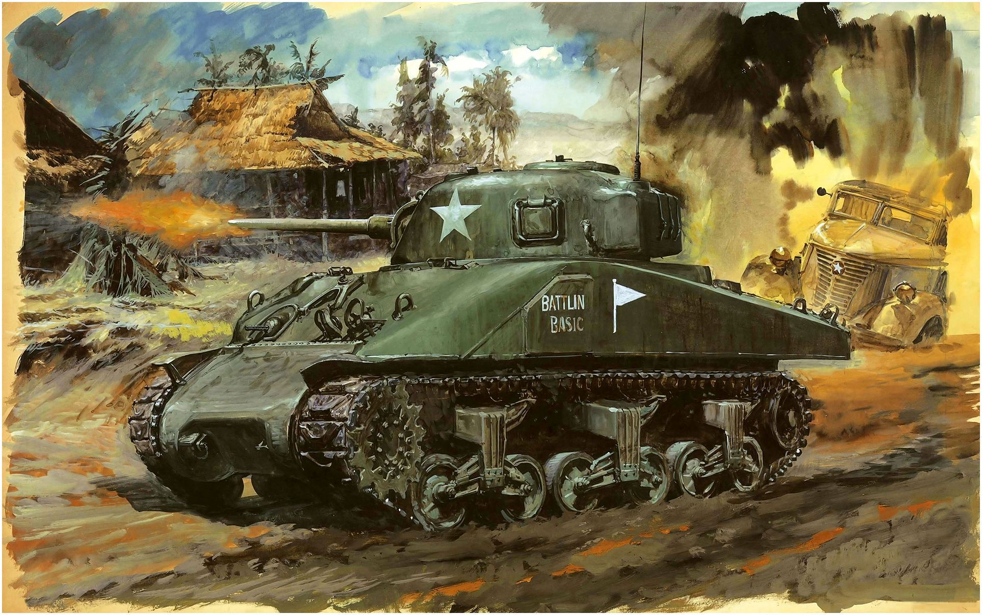 Military M4 Sherman 1928x1208