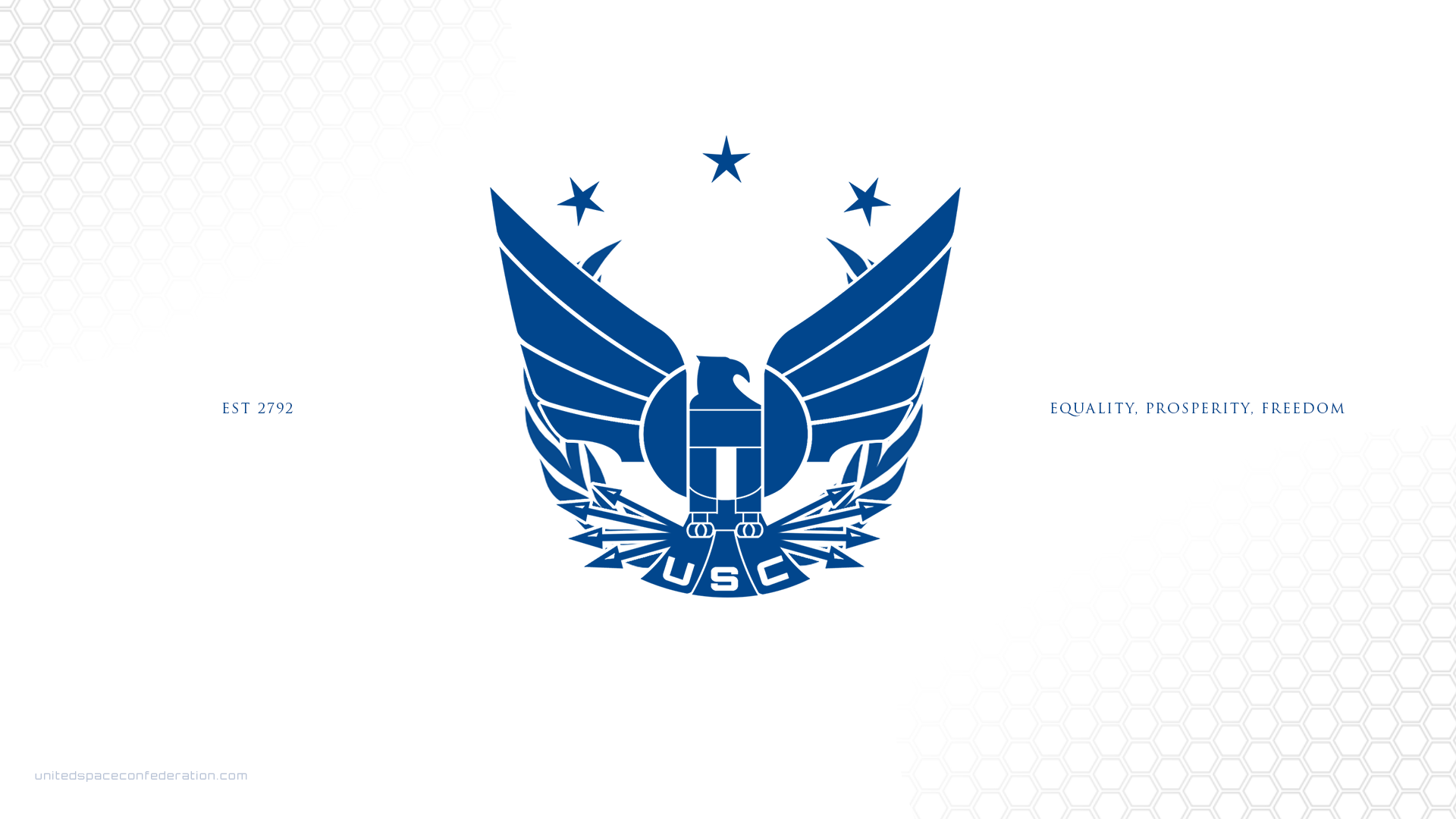 Star Citizen United Space Confederation Simple Background Video Games 1920x1080