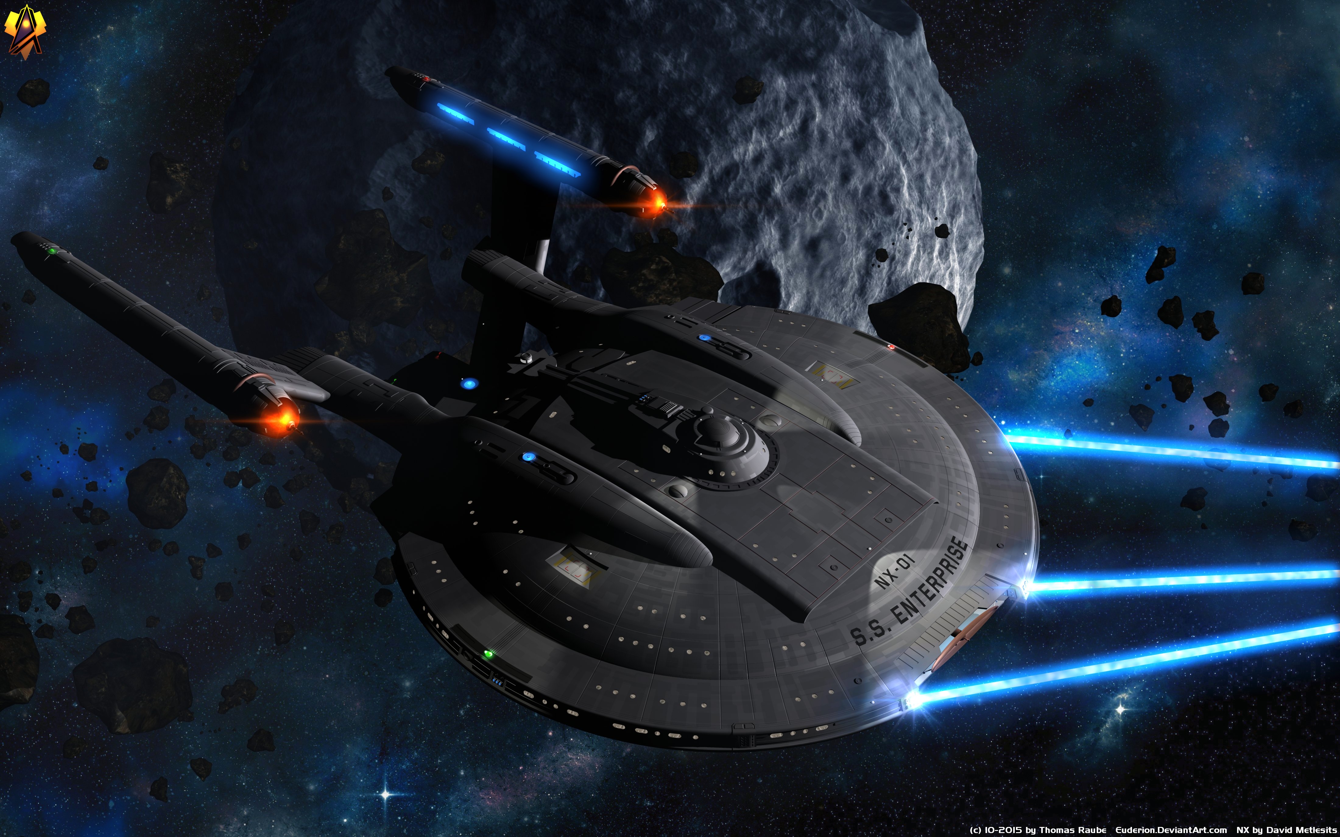 Star Trek Sci Fi Spaceship Enterprise NX 01 4400x2750