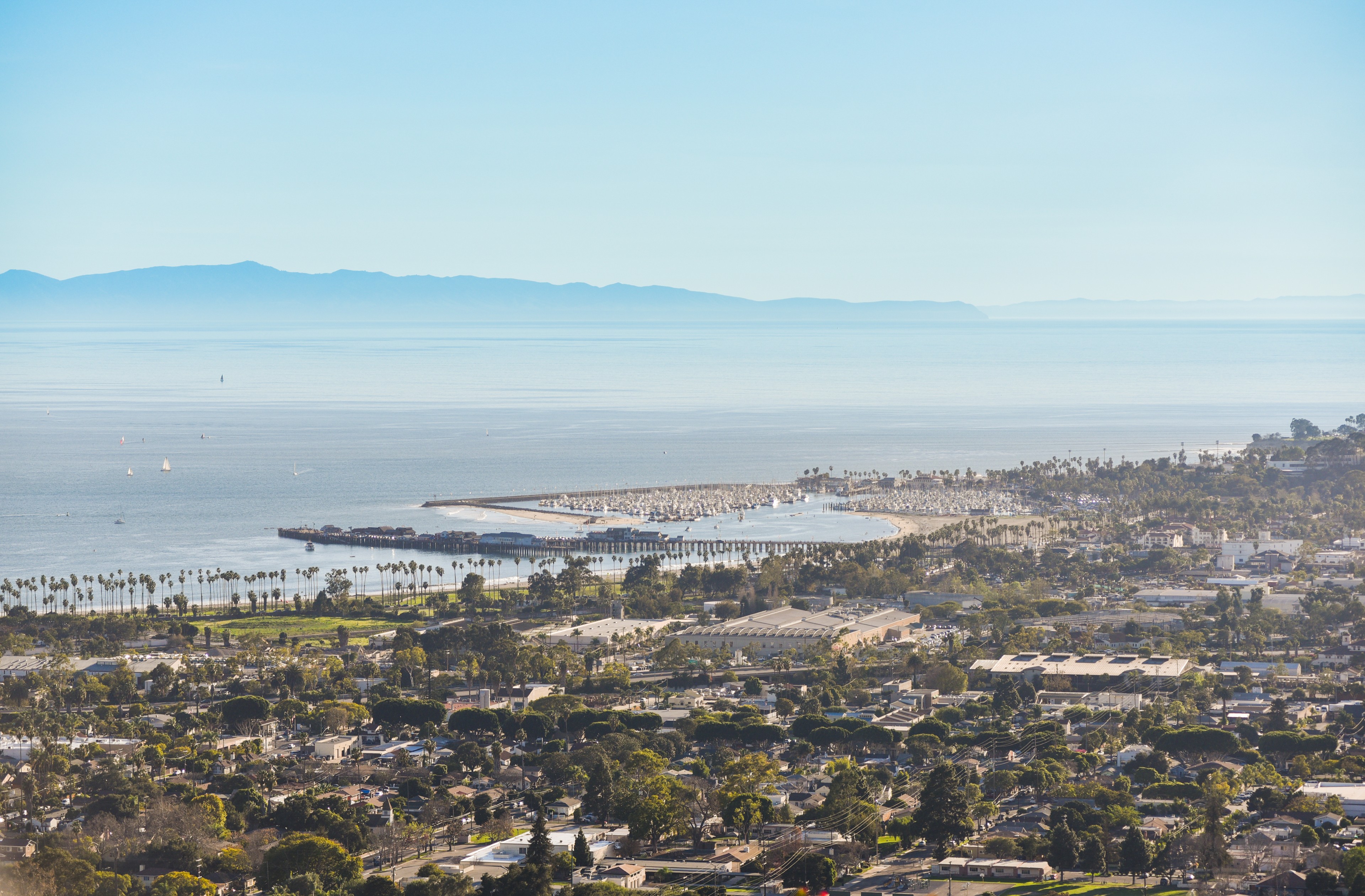 Bay Landscape Aerial View Cityscape Neighborhood Sea 3840x2522