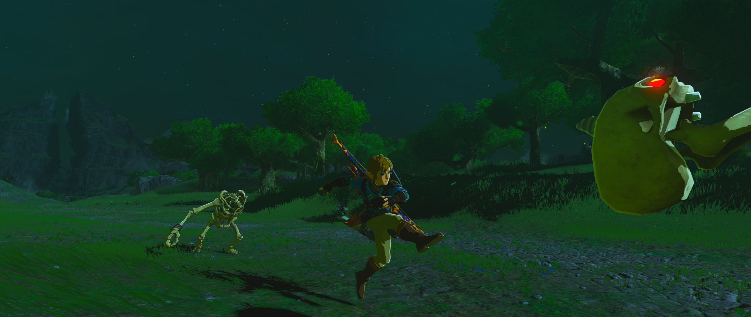 The Legend Of Zelda Breath Of The Wild Link Kick 2560x1080