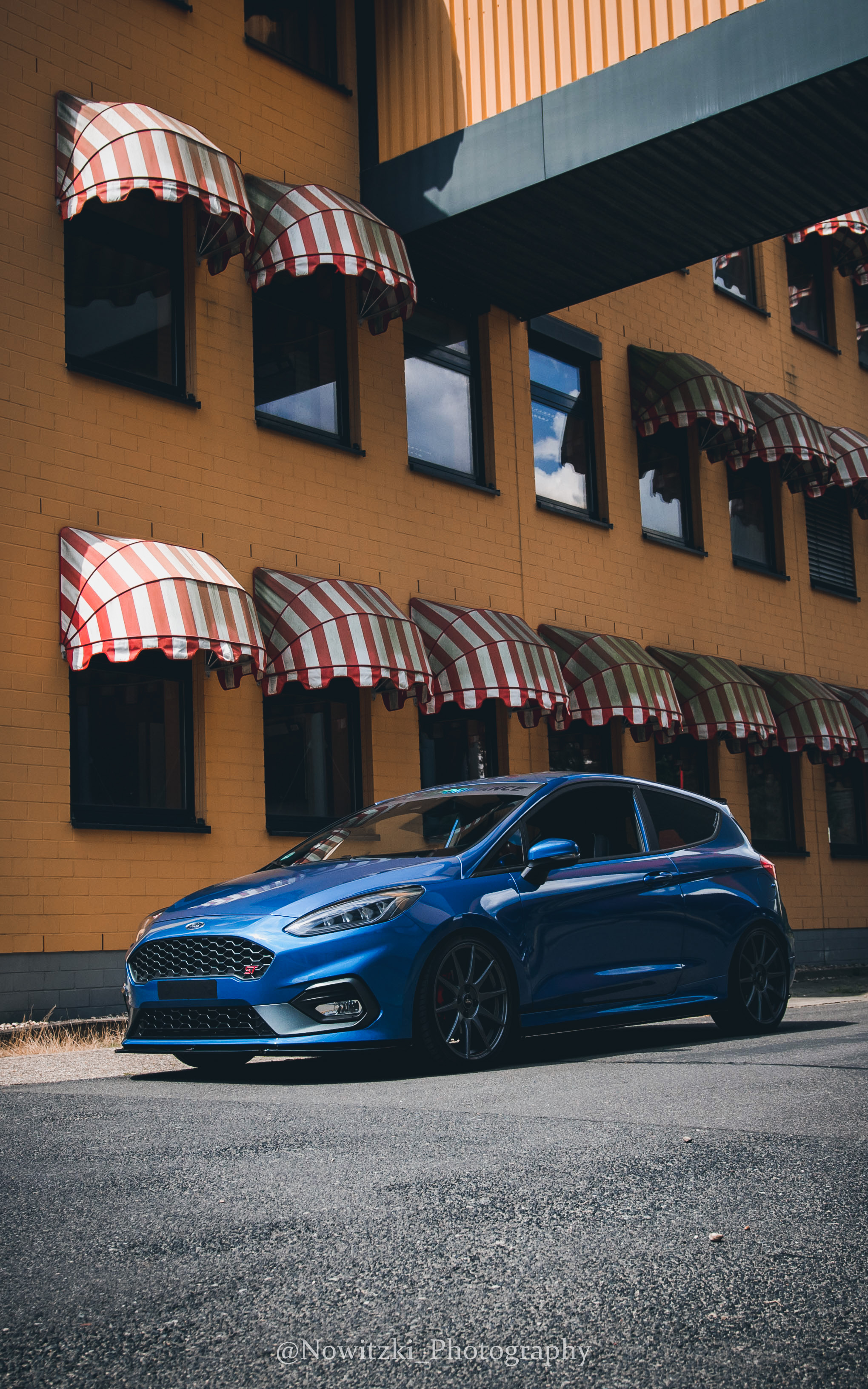 Car Ford Ford Fiesta ST Blue Sports Car Tuning 2040x3264