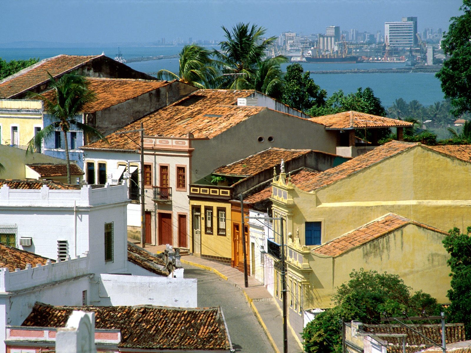 Cityscape Town Street Brasil Tropical 1600x1200