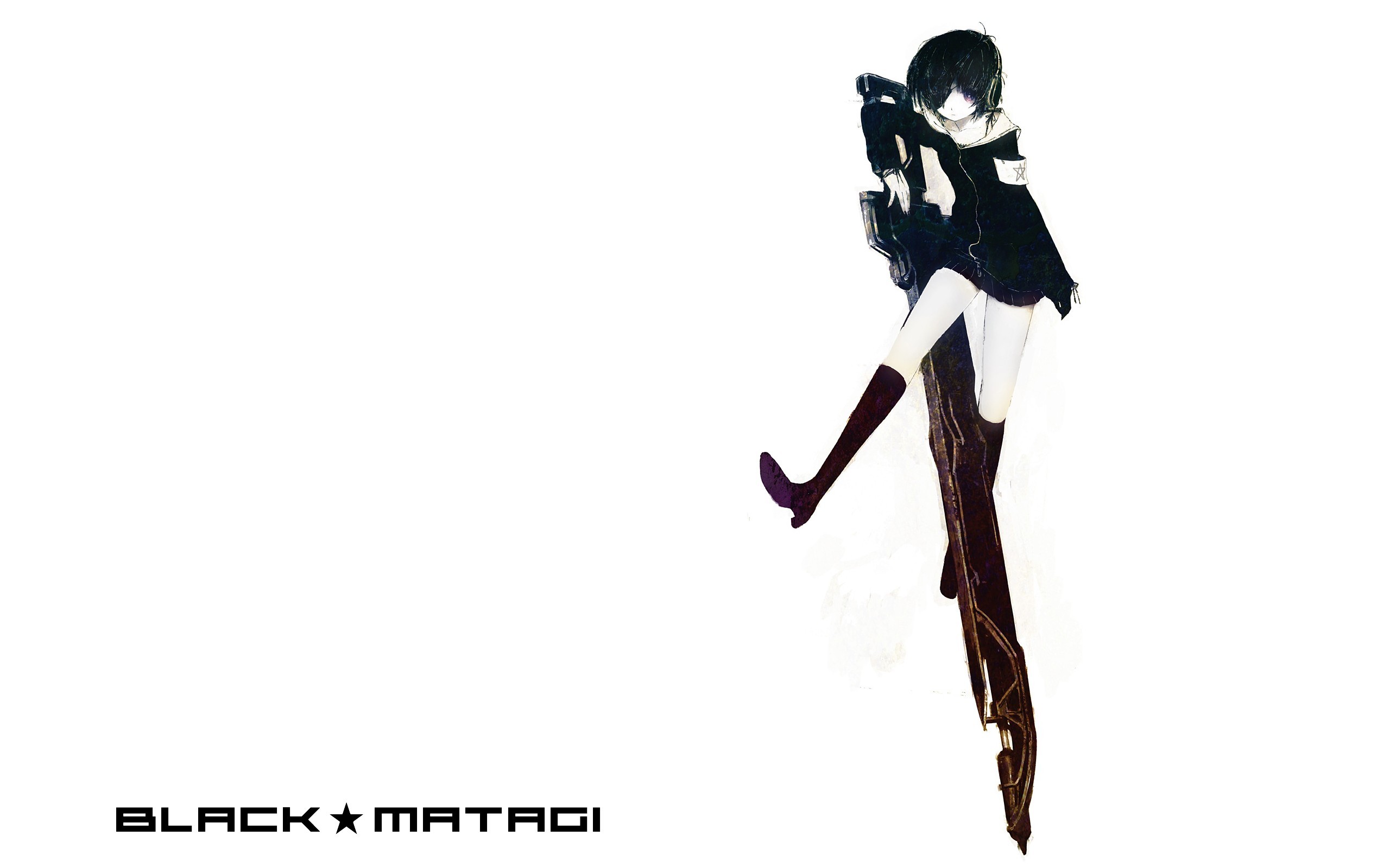 Black Rock Shooter Anime Girls Black Matagi Huke Artist 2560x1600