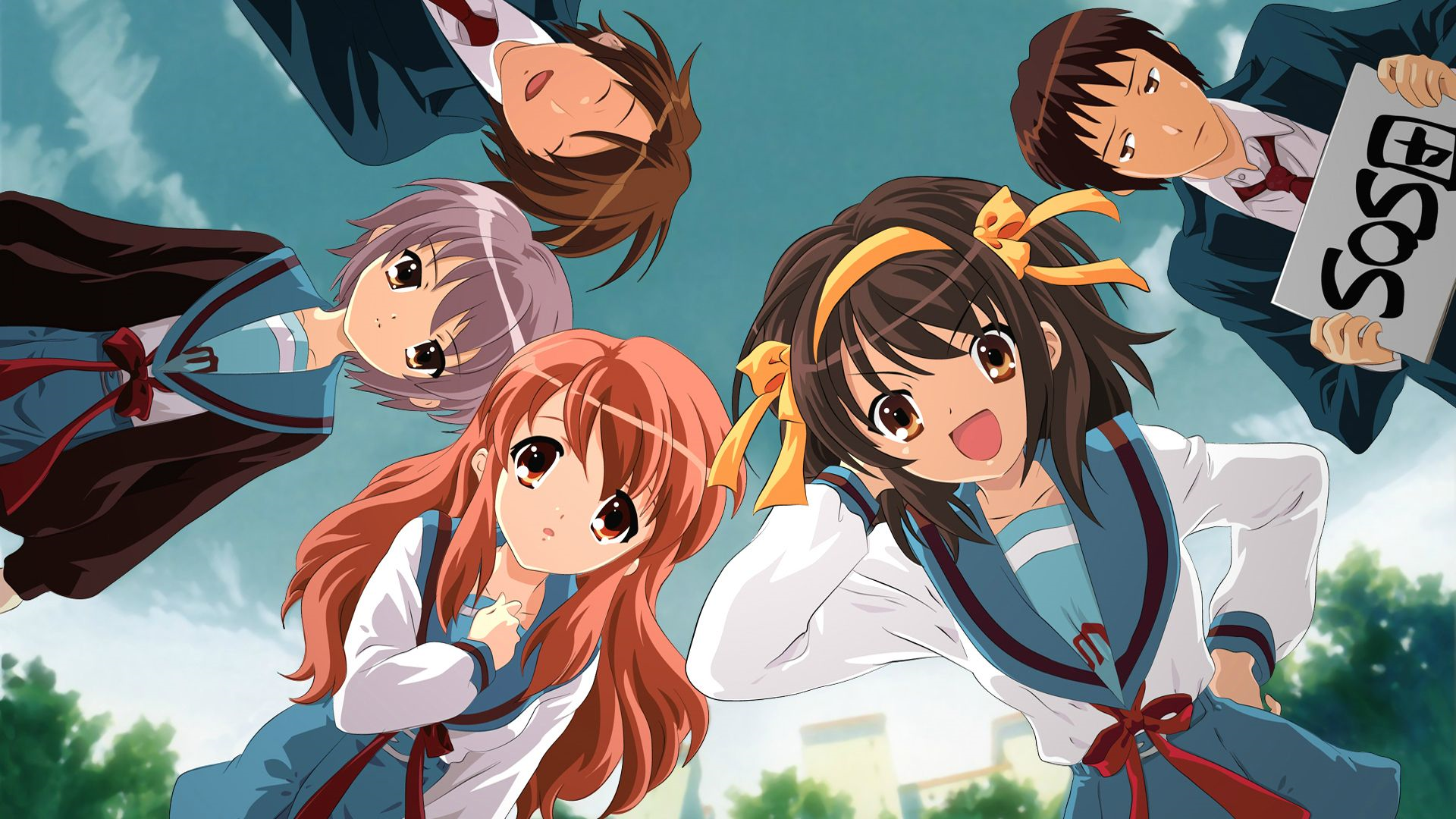 The Melancholy Of Haruhi Suzumiya Suzumiya Haruhi No Yuutsu Anime Girls Anime Anime Boys Suzumiya Ha 1920x1080