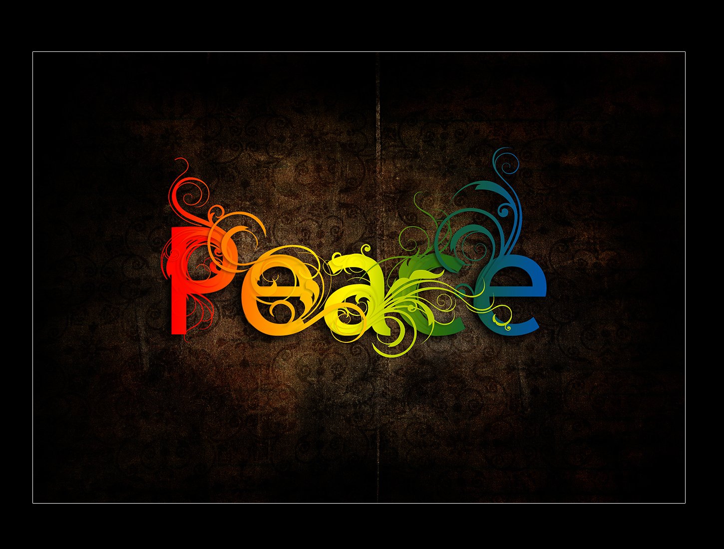 Peace Rainbow Colors 1450x1100