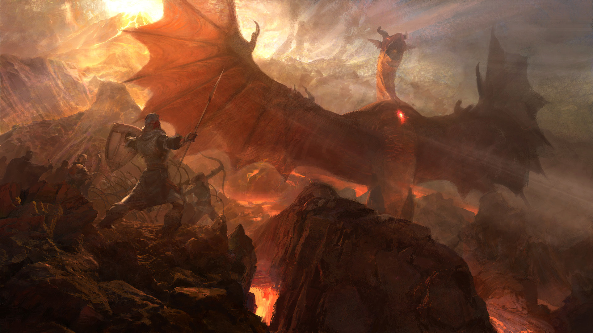 Dragon Soldier Artwork Digital Warrior Fantasy Art Dragons Dogma 1920x1080