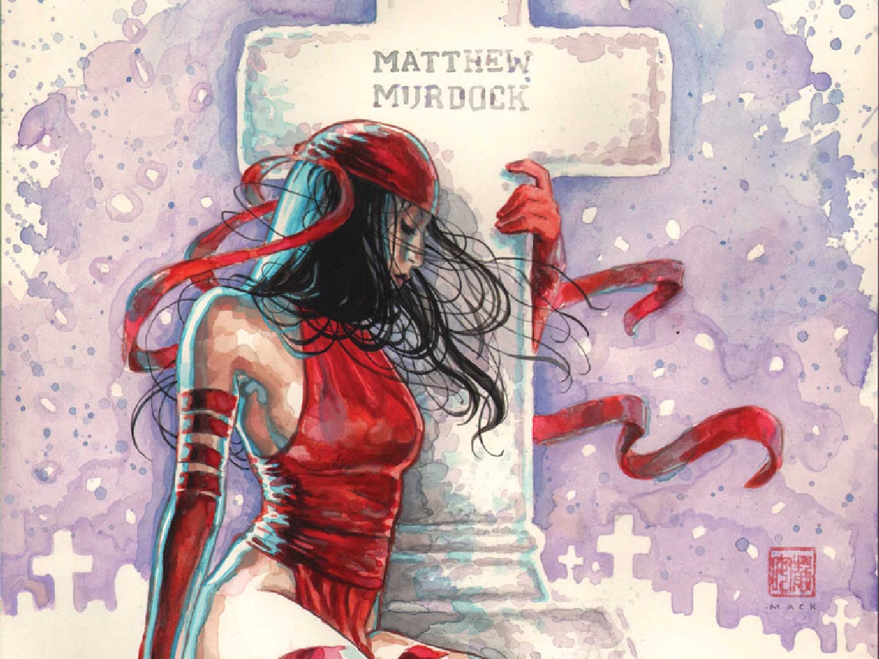 Elektra Marvel Comics Daredevil Matt Murdock 1280x960