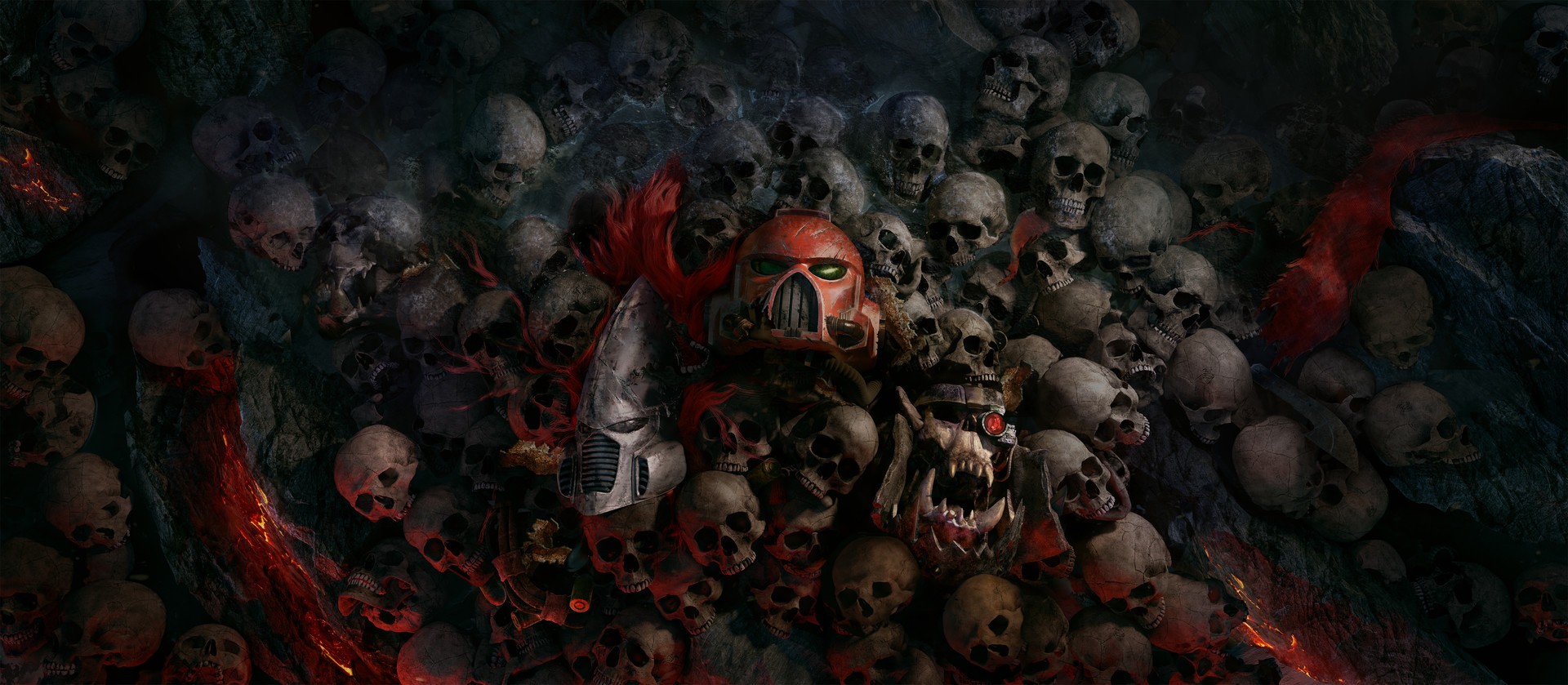 Warhammer 40 000 Dawn Of War 3 Skull Fantasy Art Dark Fantasy 1920x839