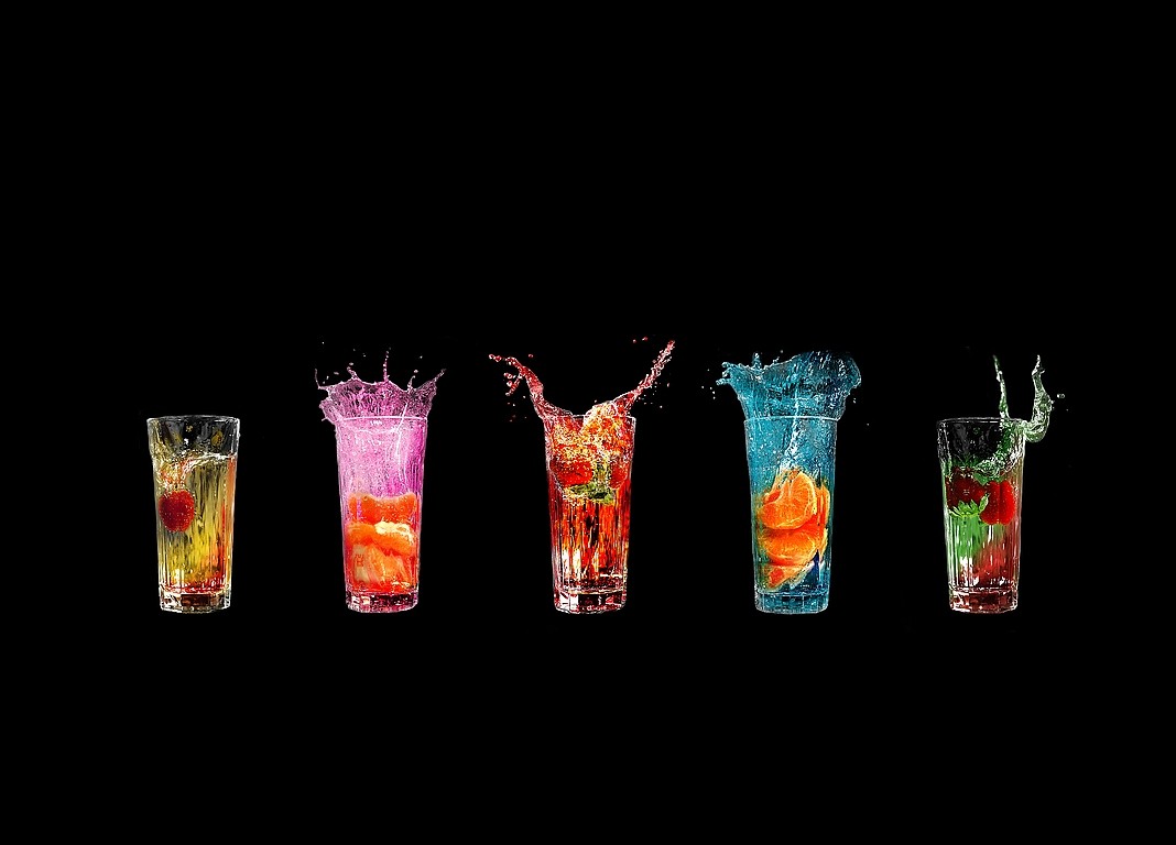 Liquid Drinking Glass Beverages Water Drops Fruit Cocktails 1068x768