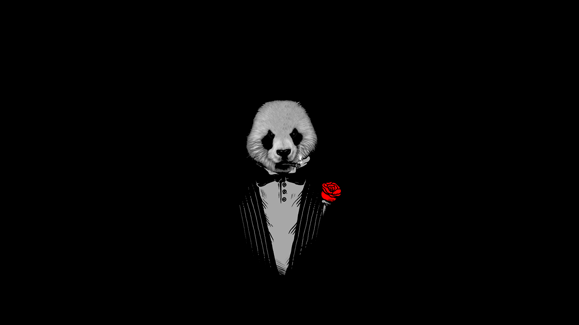 Panda The Godfather Black 1920x1080