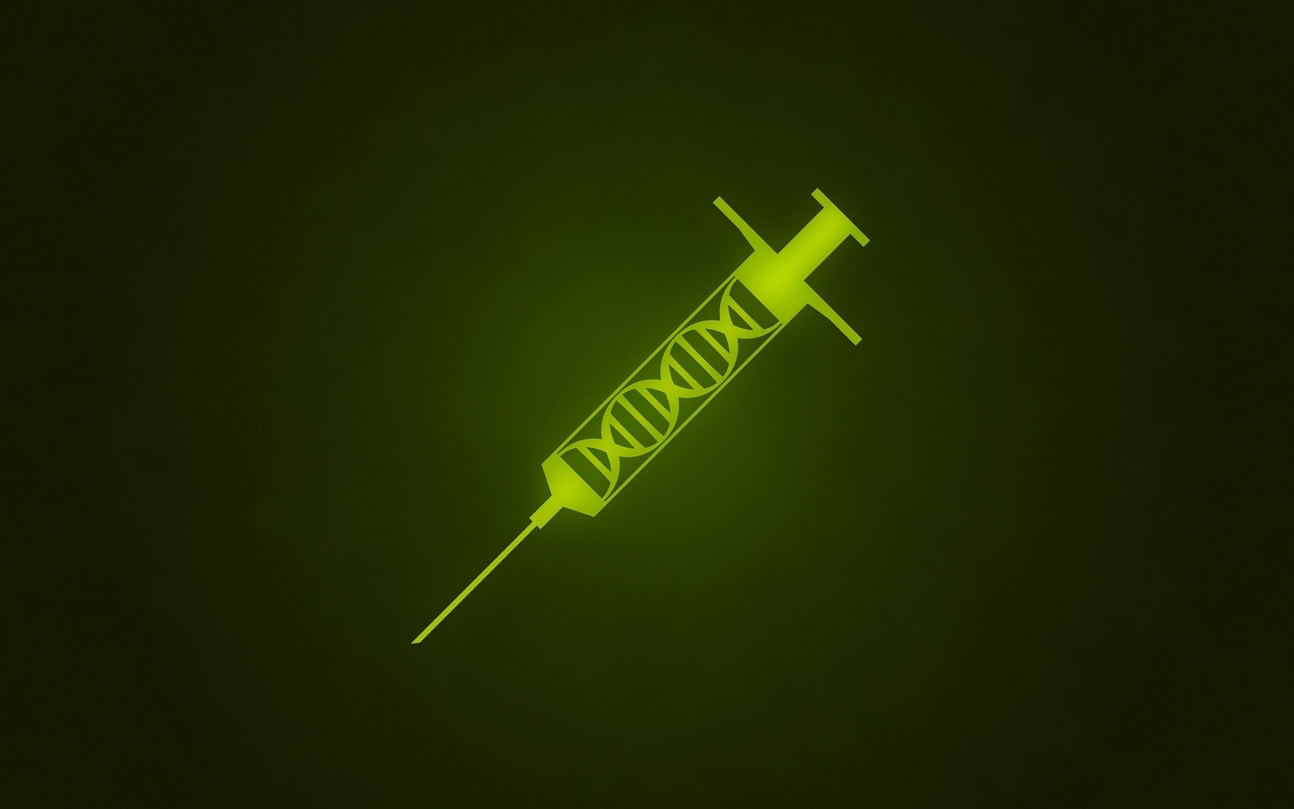 DNA Syringe Minimalism 2560x1600