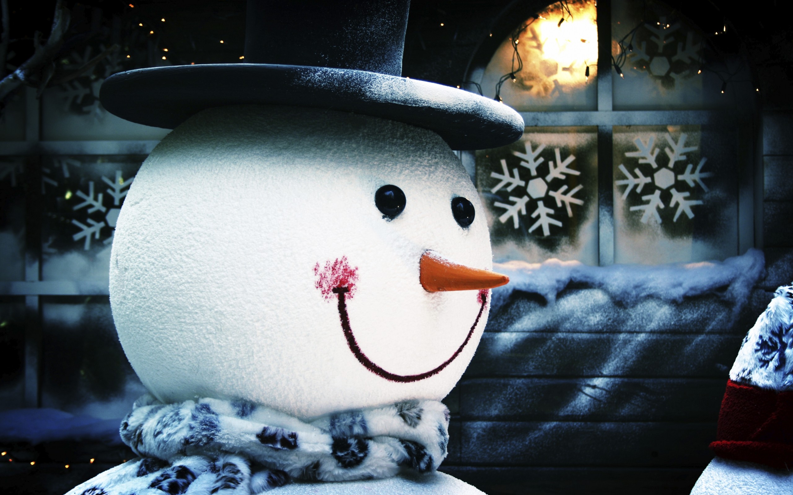 Snowmen Hat Winter 2560x1600