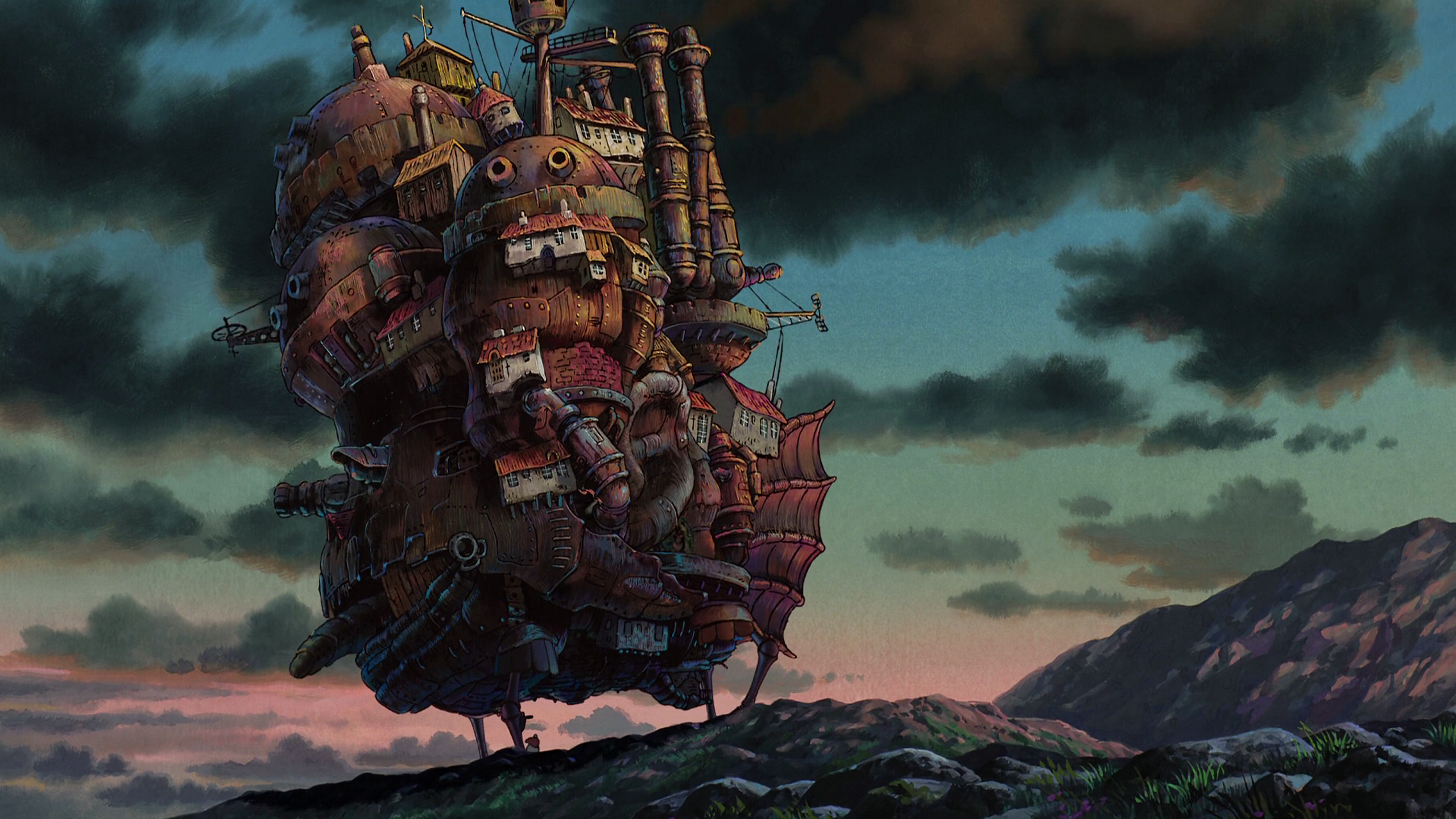 Studio Ghibli Anime Hauru No Ugoku Shiro Howls Moving Castle 2560x1440