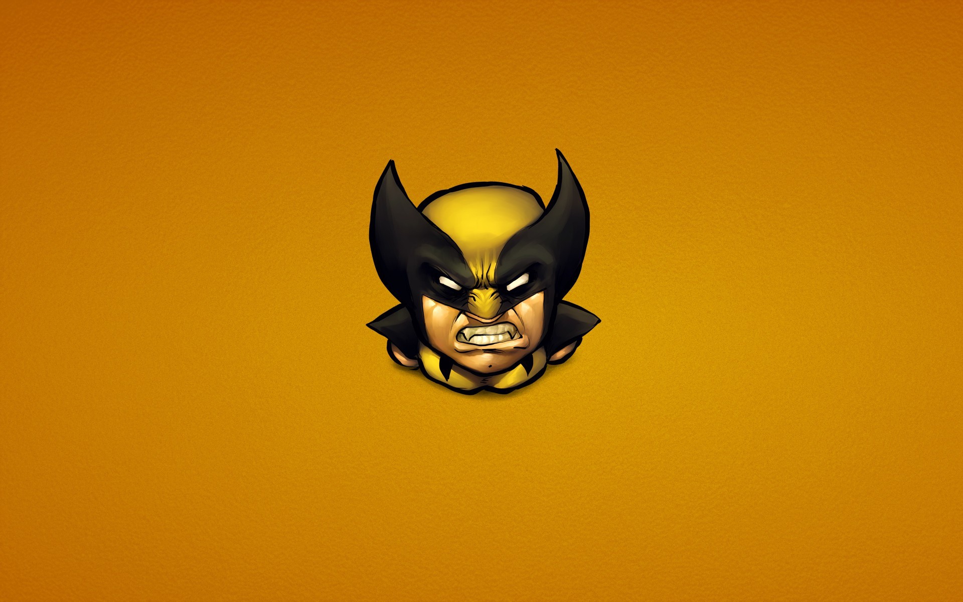 Paul Davey Yellow Wolverine Minimalism 1920x1200