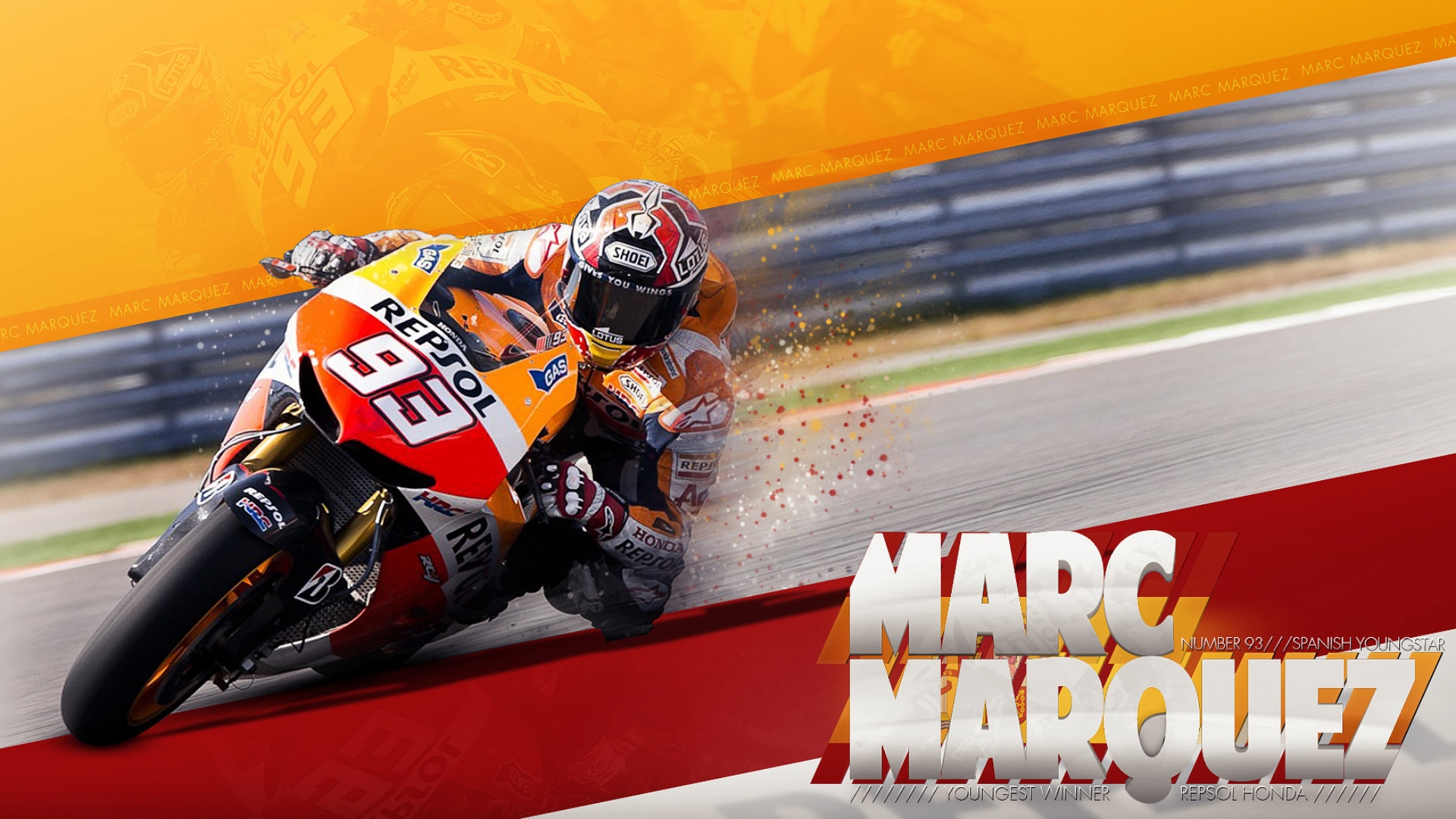 Marc Marquez Repsol Honda Motorcycle Moto GP 1920x1080